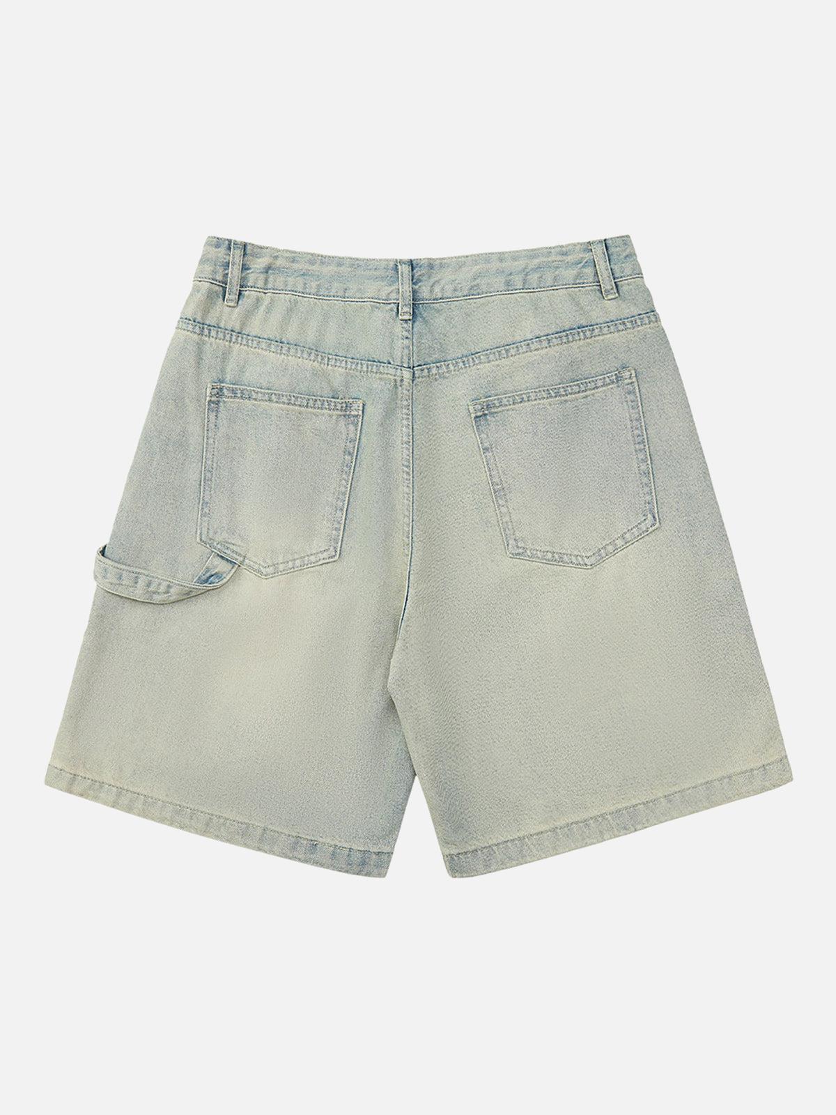 Concert Outfit Retro Washed Hip-Hop Shorts