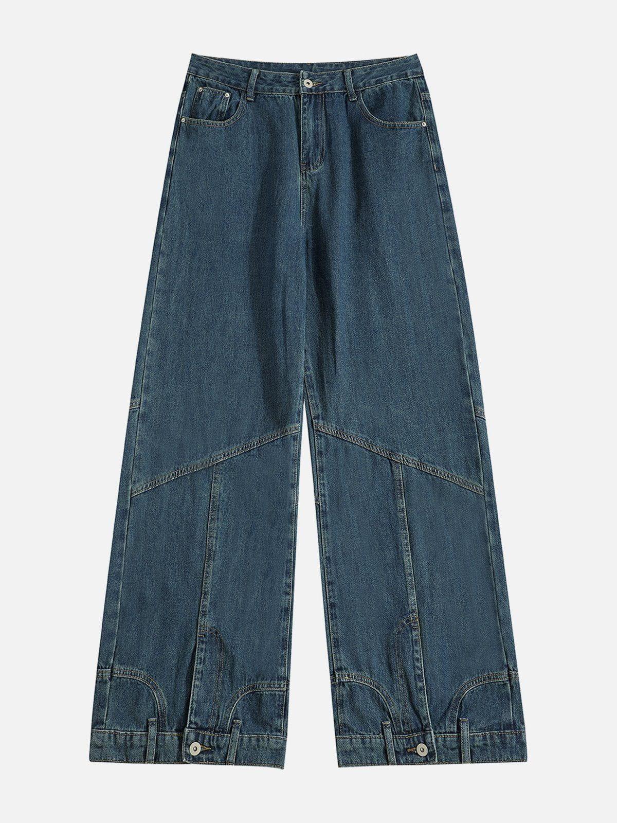 Concert Outfit Reverse Patchwork Jeans