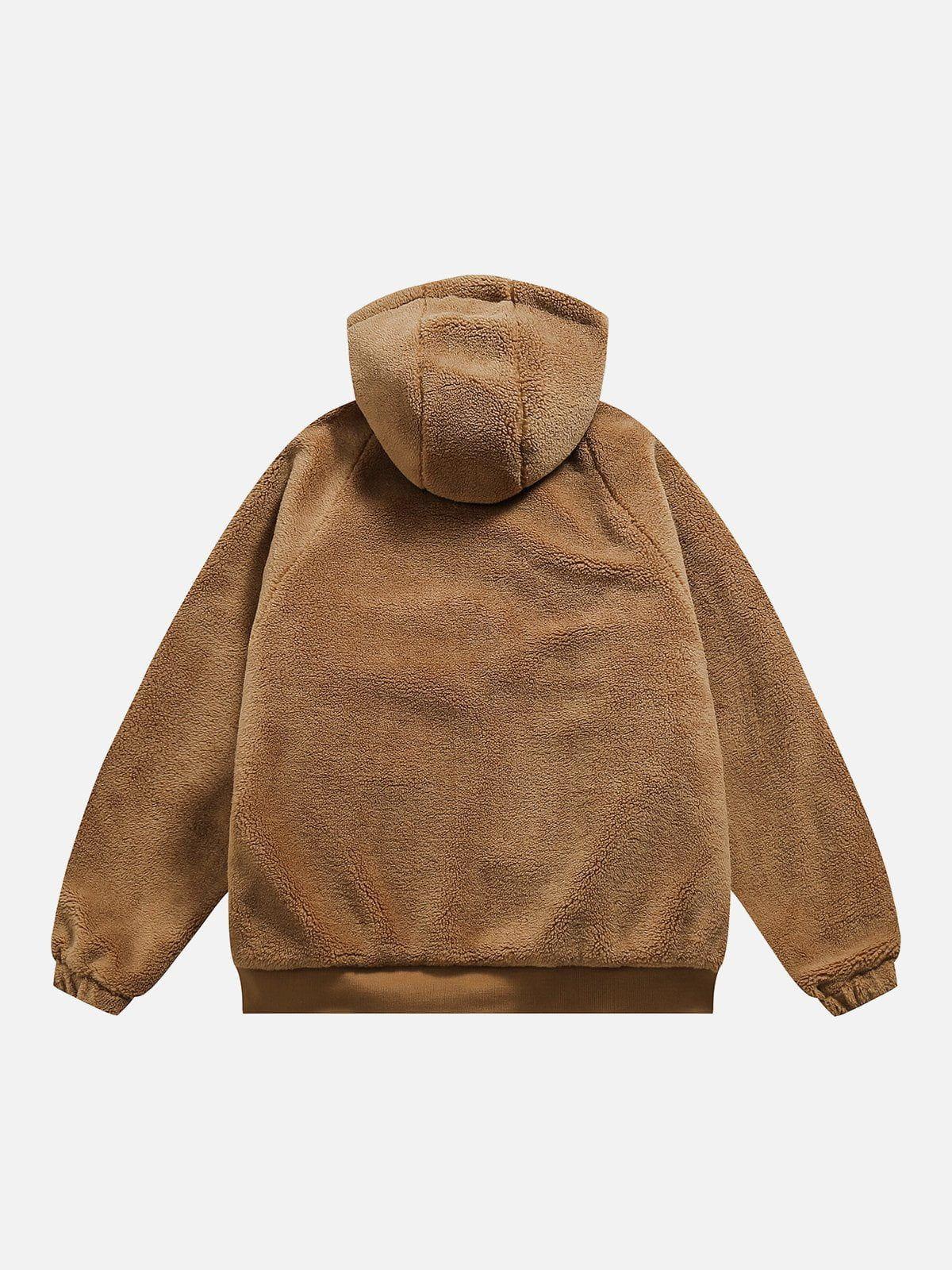 Concert Outfit Reversible Sherpa hoodie