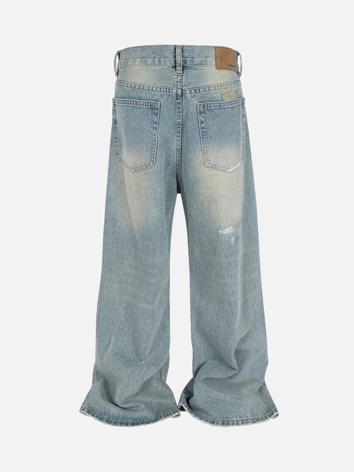 Concert Outfit Ripped Distressed Baggy Flare Jeans