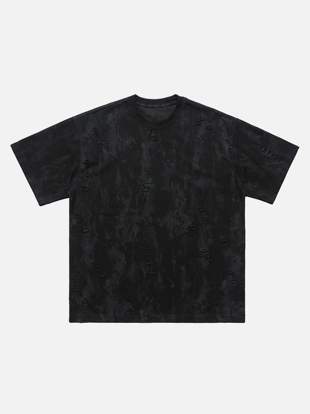Concert Outfit Ripped Tie-Dye T-Shirt