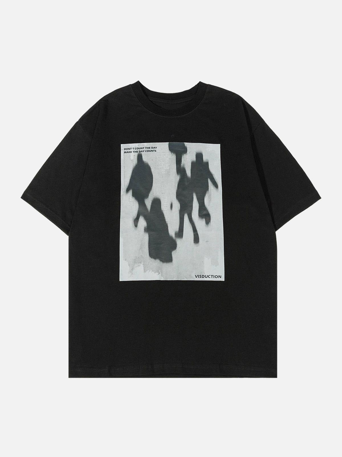 Concert Outfit Shadow Print Tee 'Don't Count the Day'