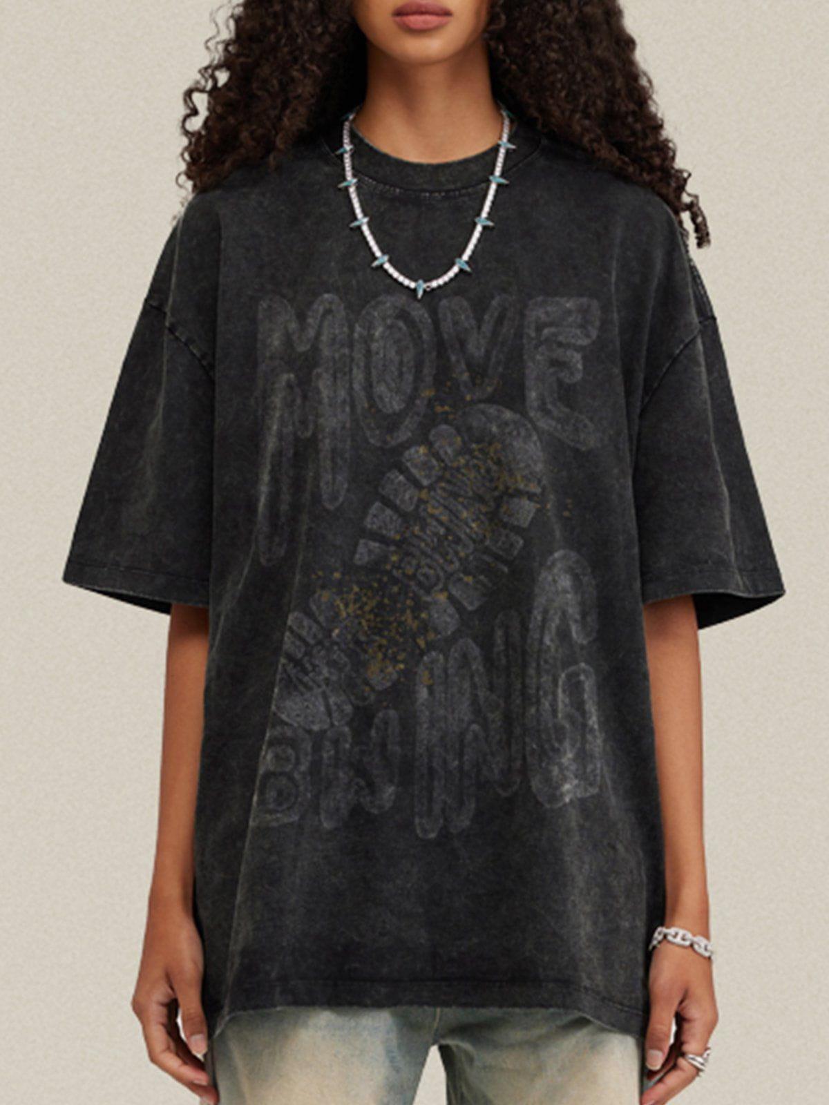 Concert Outfit Shoe Print Tee