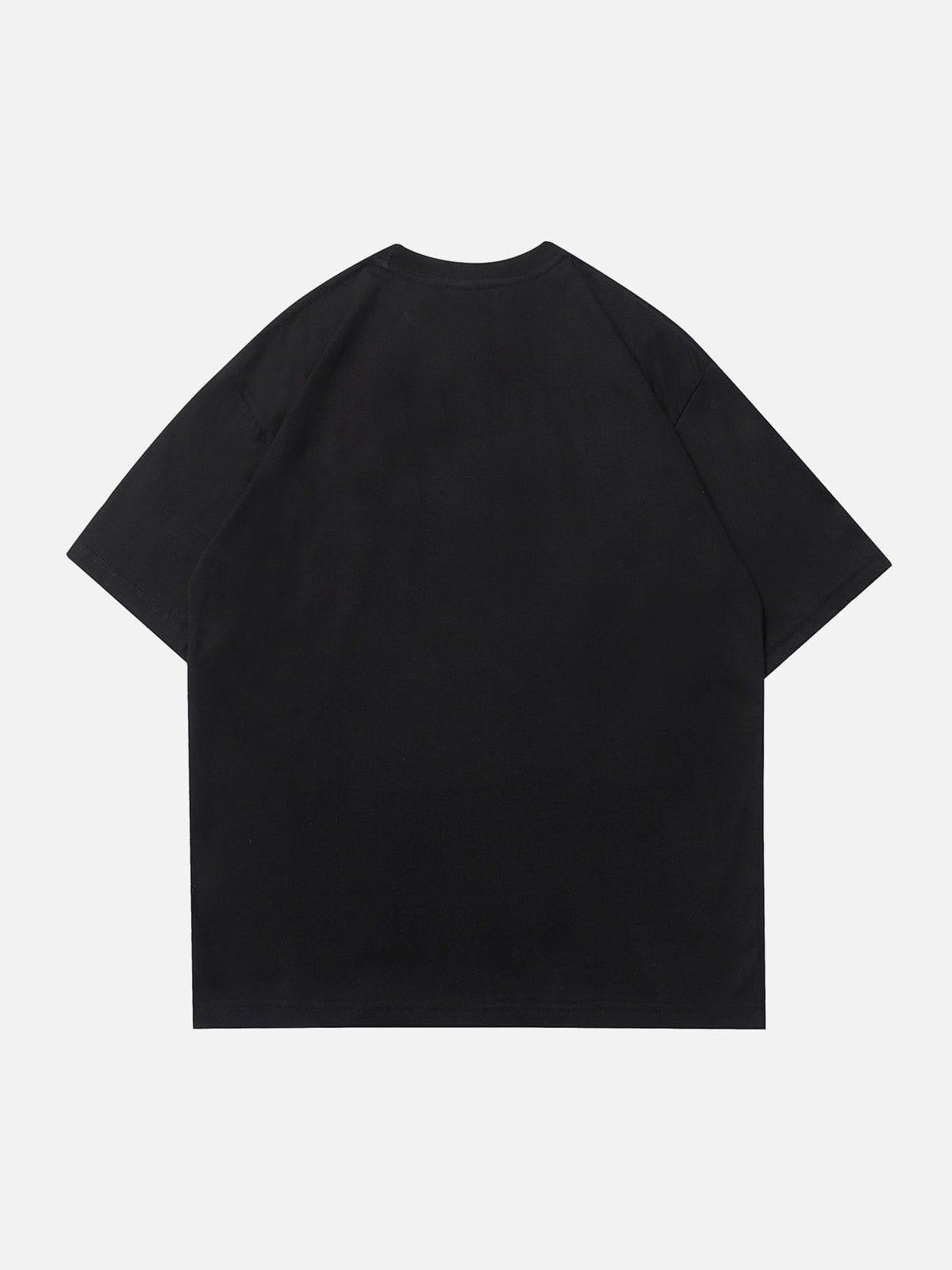 Concert Outfit Simple Foam Letter Print Tee