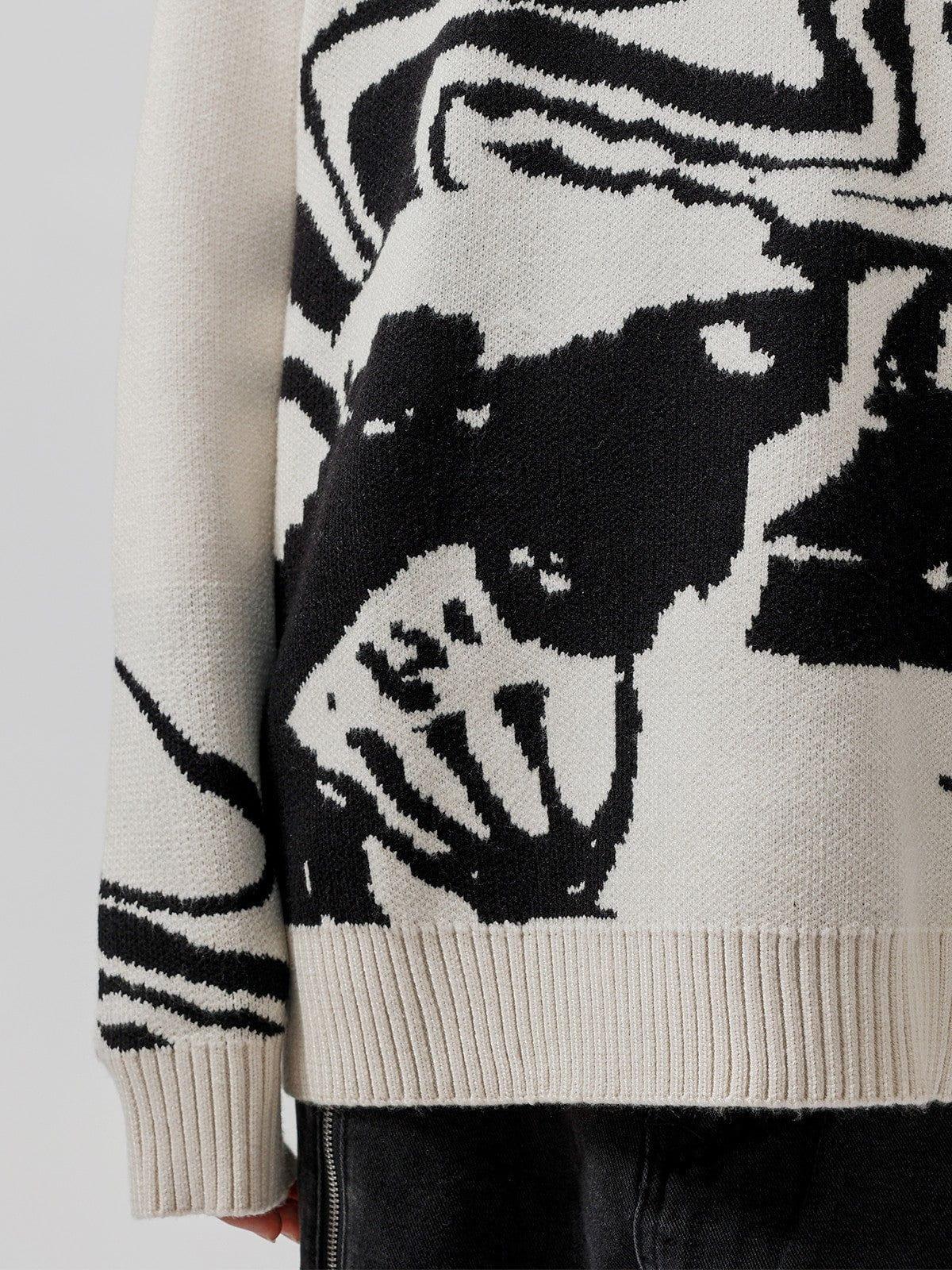 Concert Outfit Skeleton Portrait Sweater
