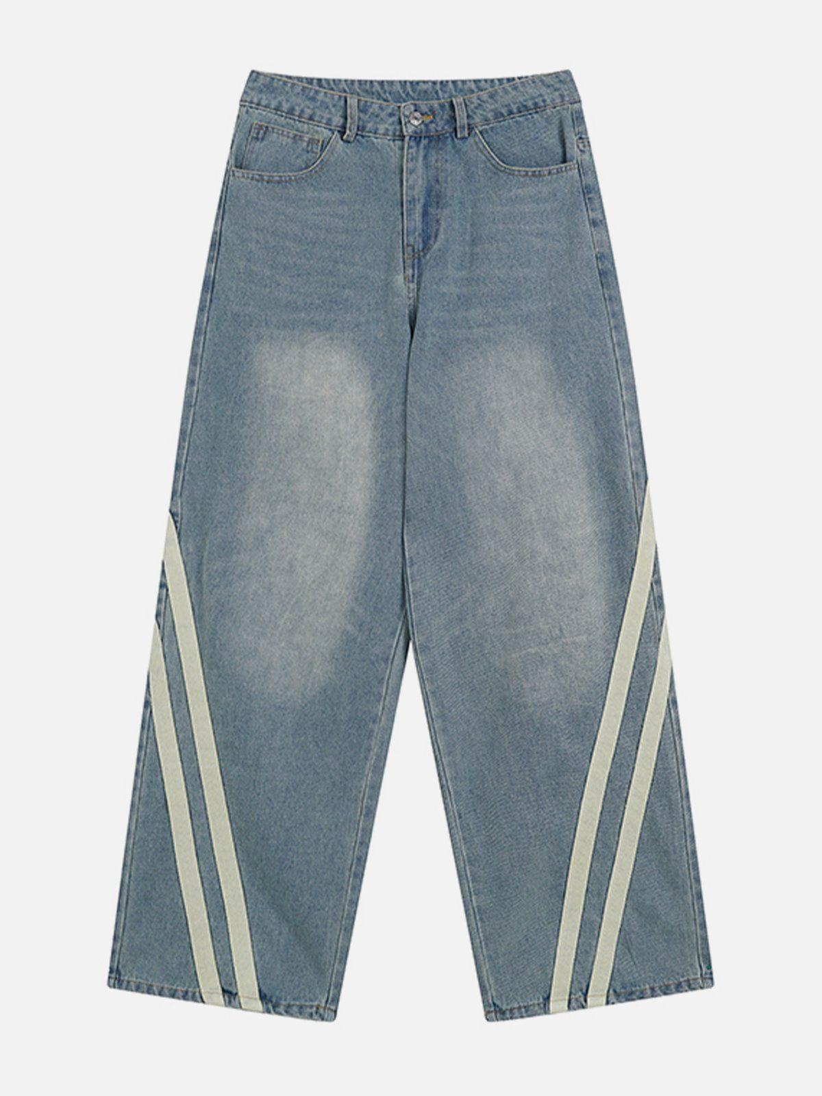 Concert Outfit Slant Stripe Jeans