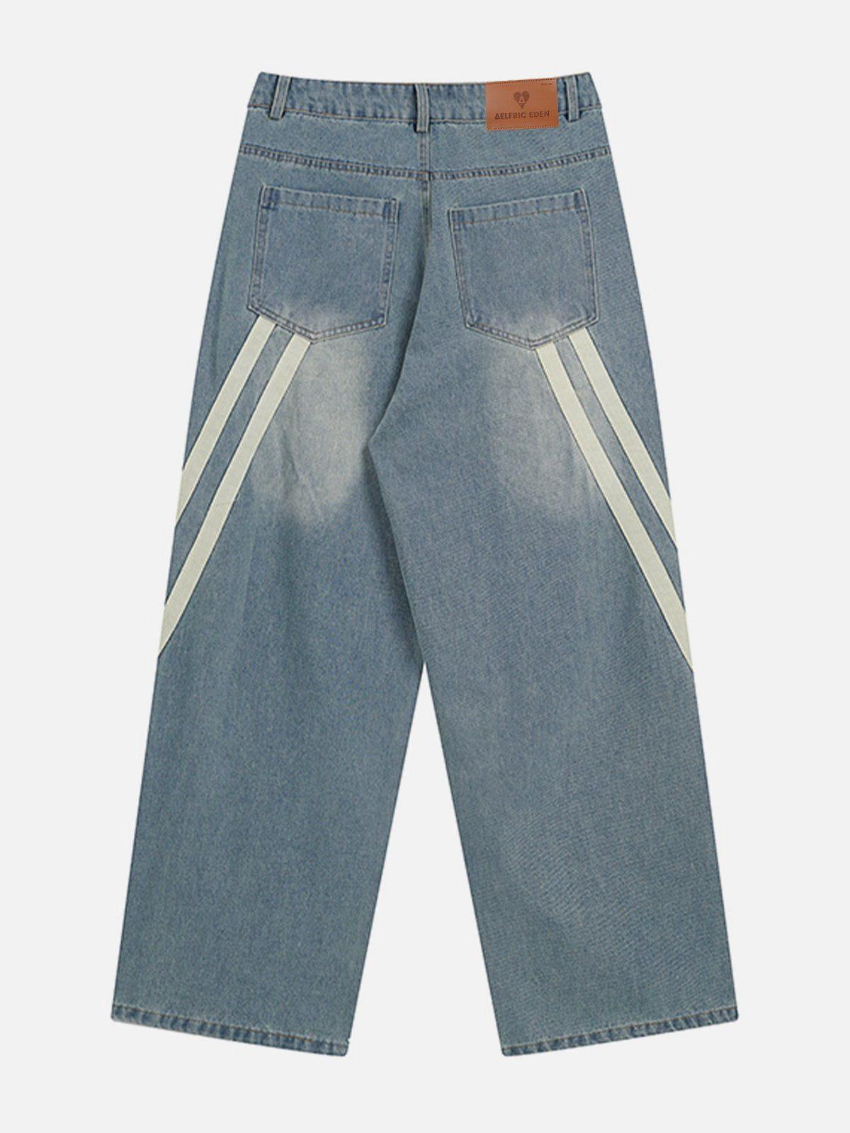 Concert Outfit Slant Stripe Jeans