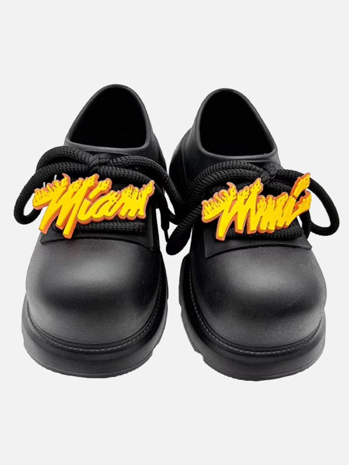 Concert Outfit Slip-On Derby Platform Shoes