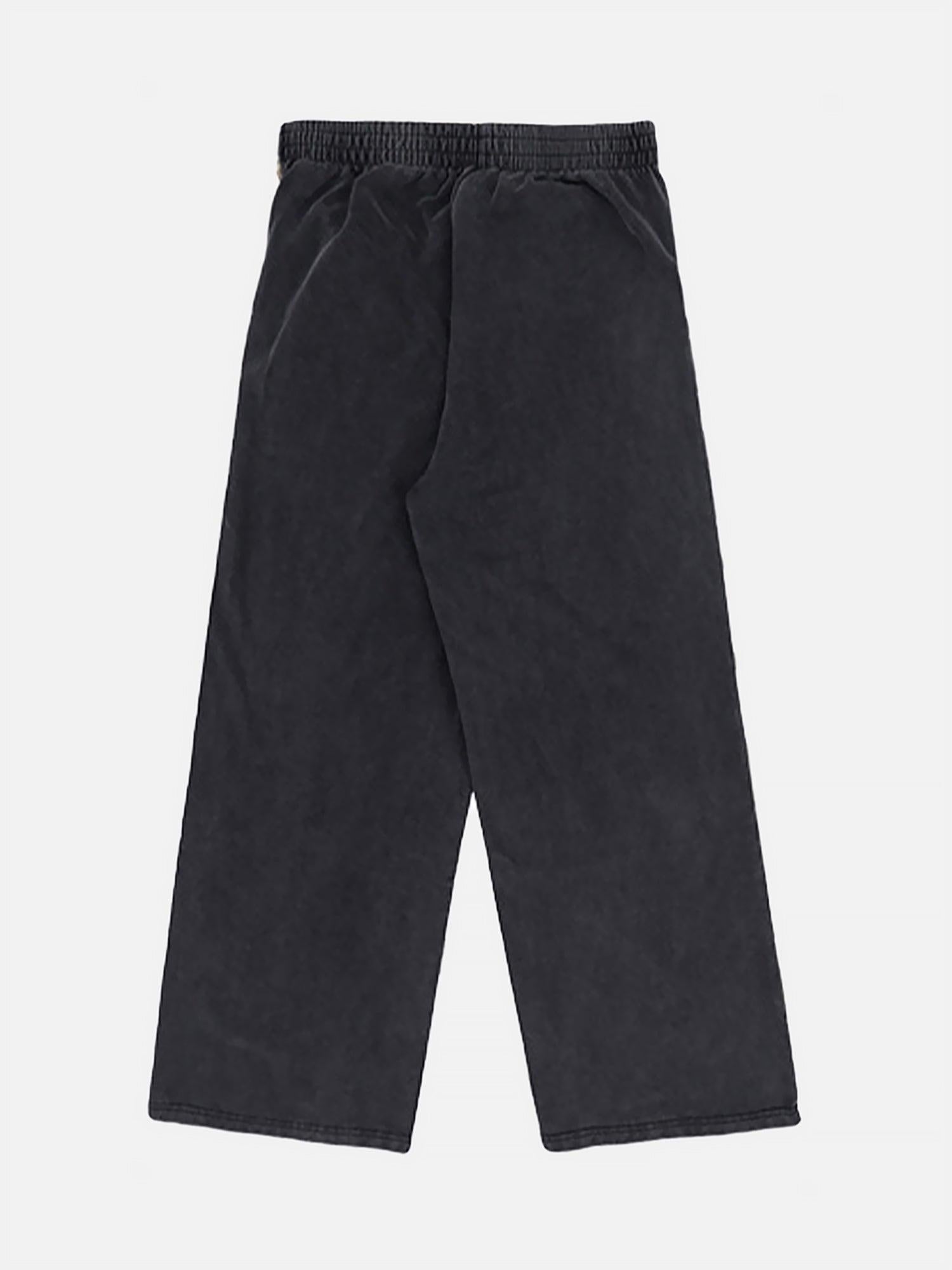 Concert Outfit Slub Cotton Patchwork Frayed Jeans