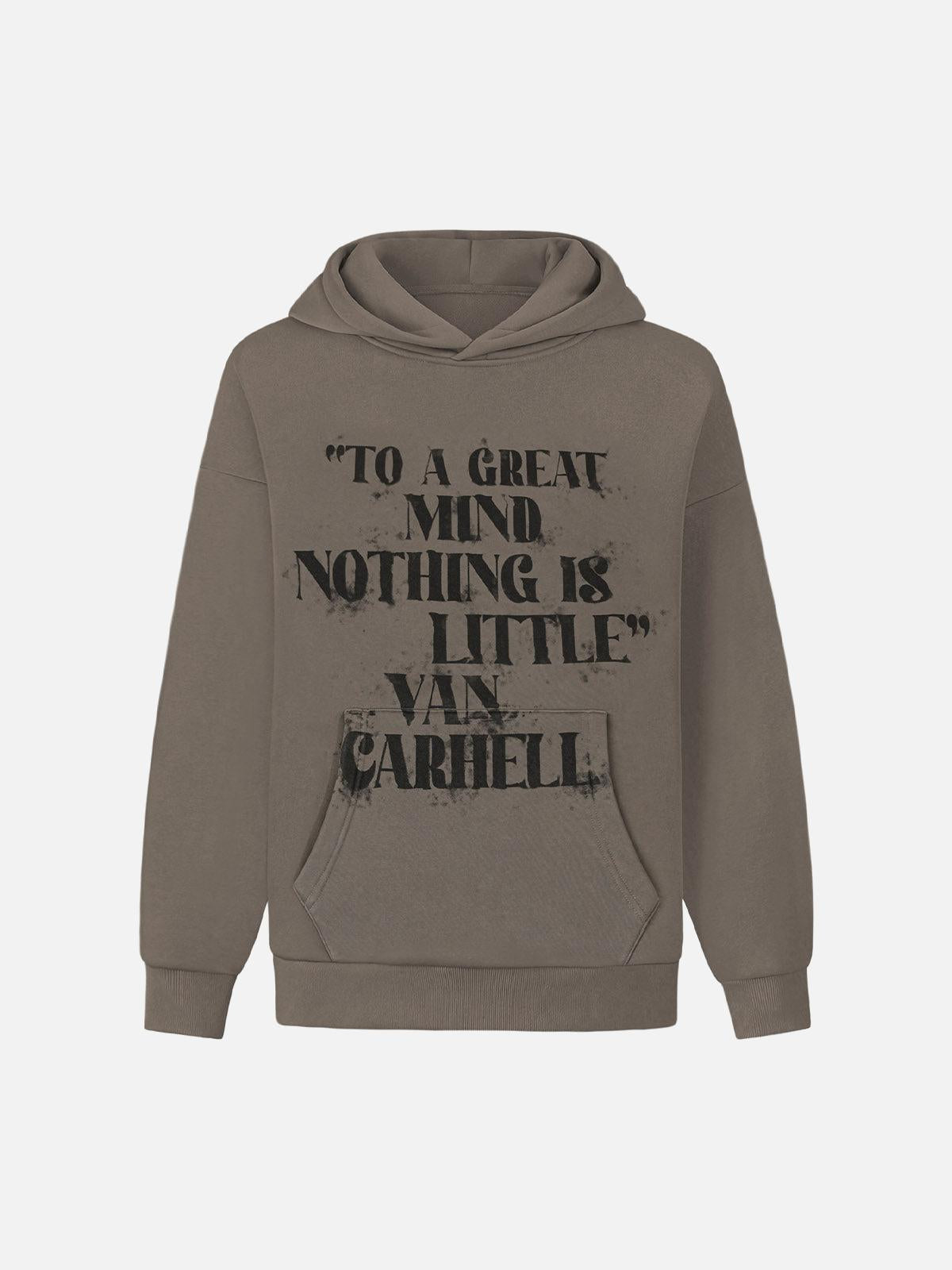 Concert Outfit Smudge-Dyed Letter Print Hoodie