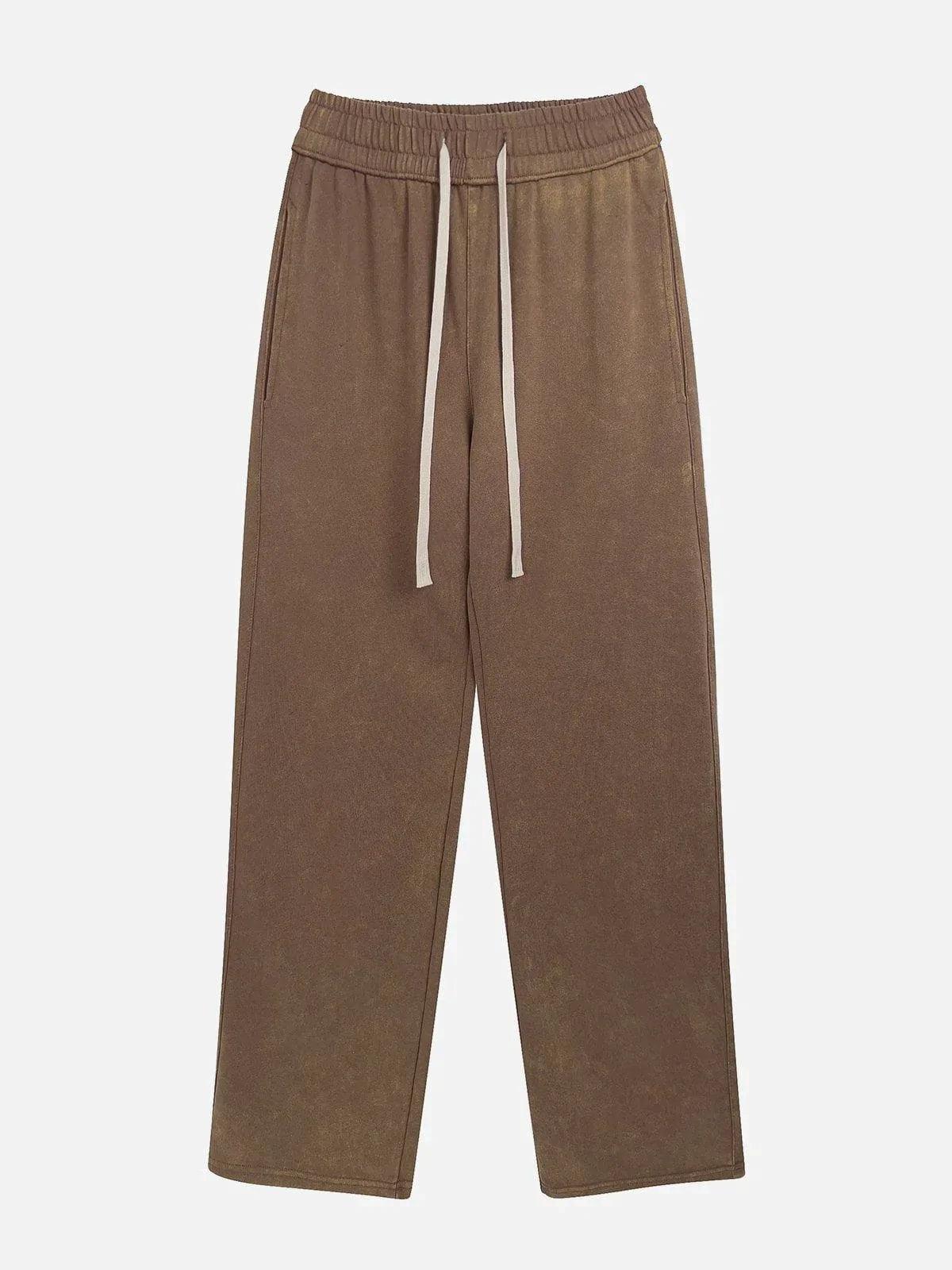 Concert Outfit Solid Color Drawstring Pants