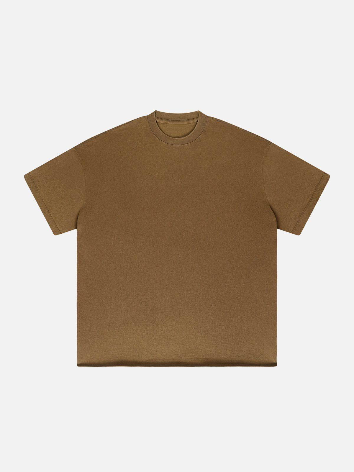 Concert Outfit Solid Color Pullover Tee