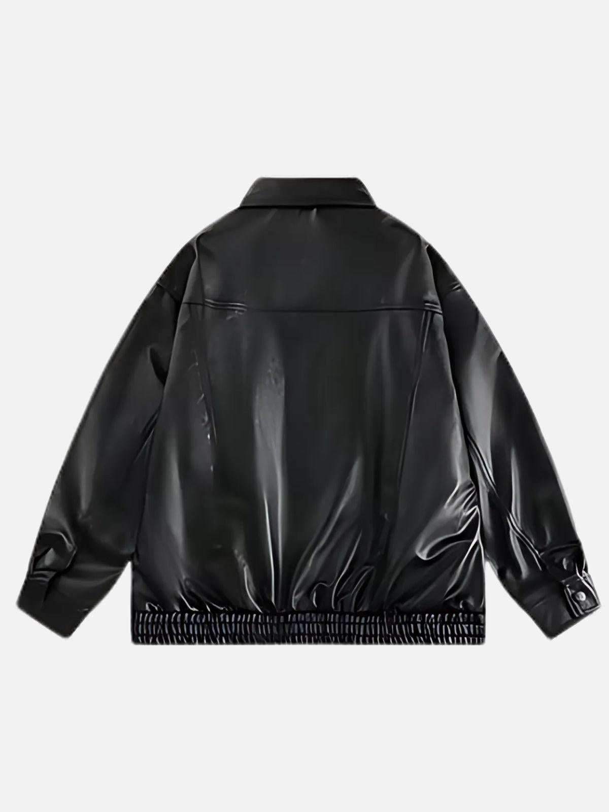 Concert Outfit Solid Essential Faux Leather Jacket