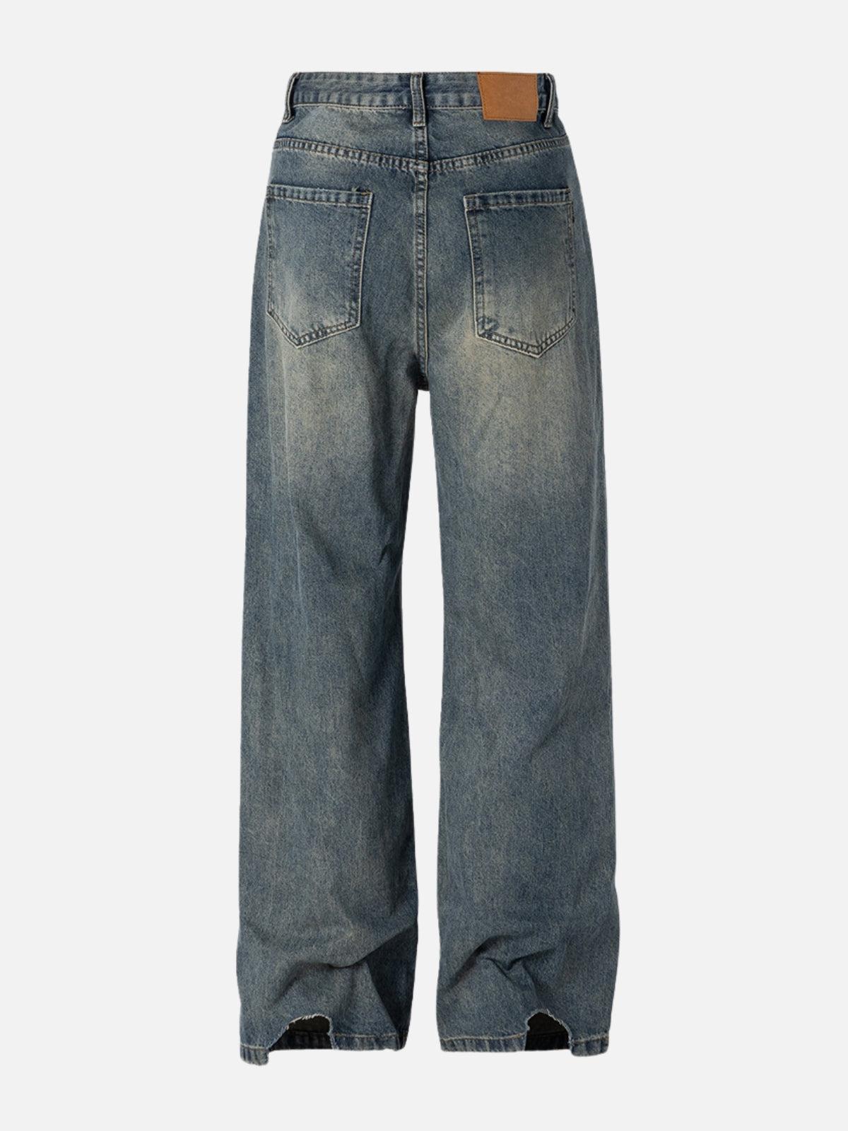 Concert Outfit Solid Vintage Loose Jeans