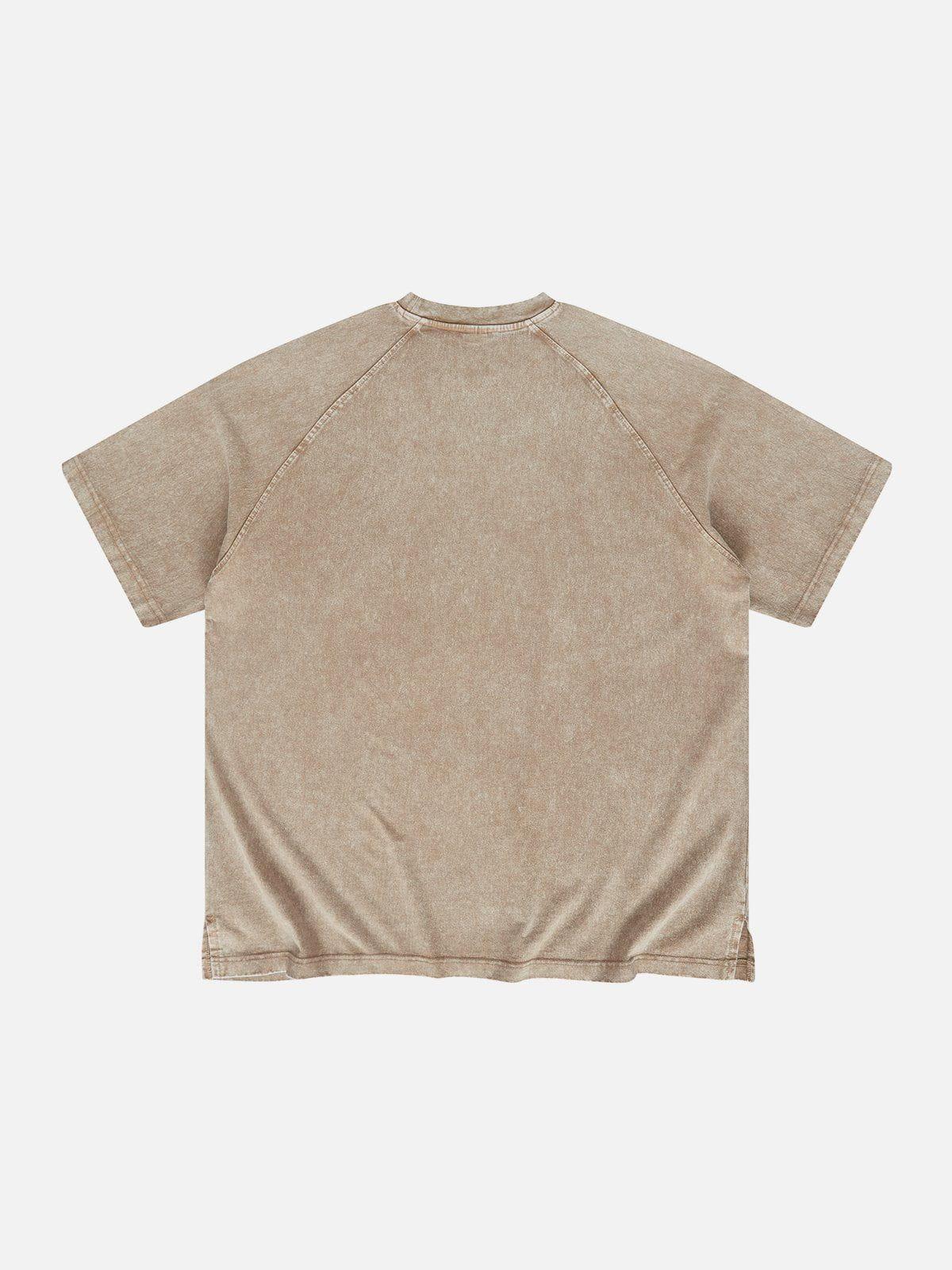 Concert Outfit Solid Washed Essential Cotton Tee