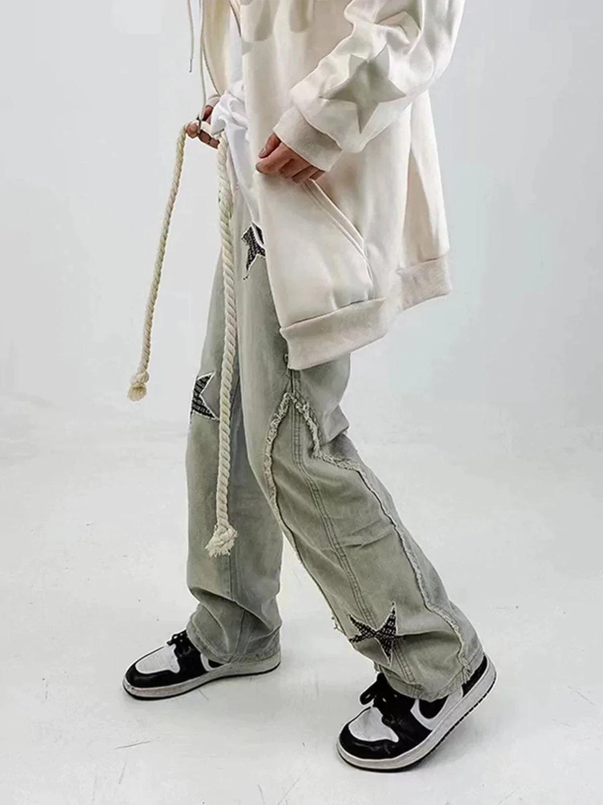 Concert Outfit Star Embroidery Jeans