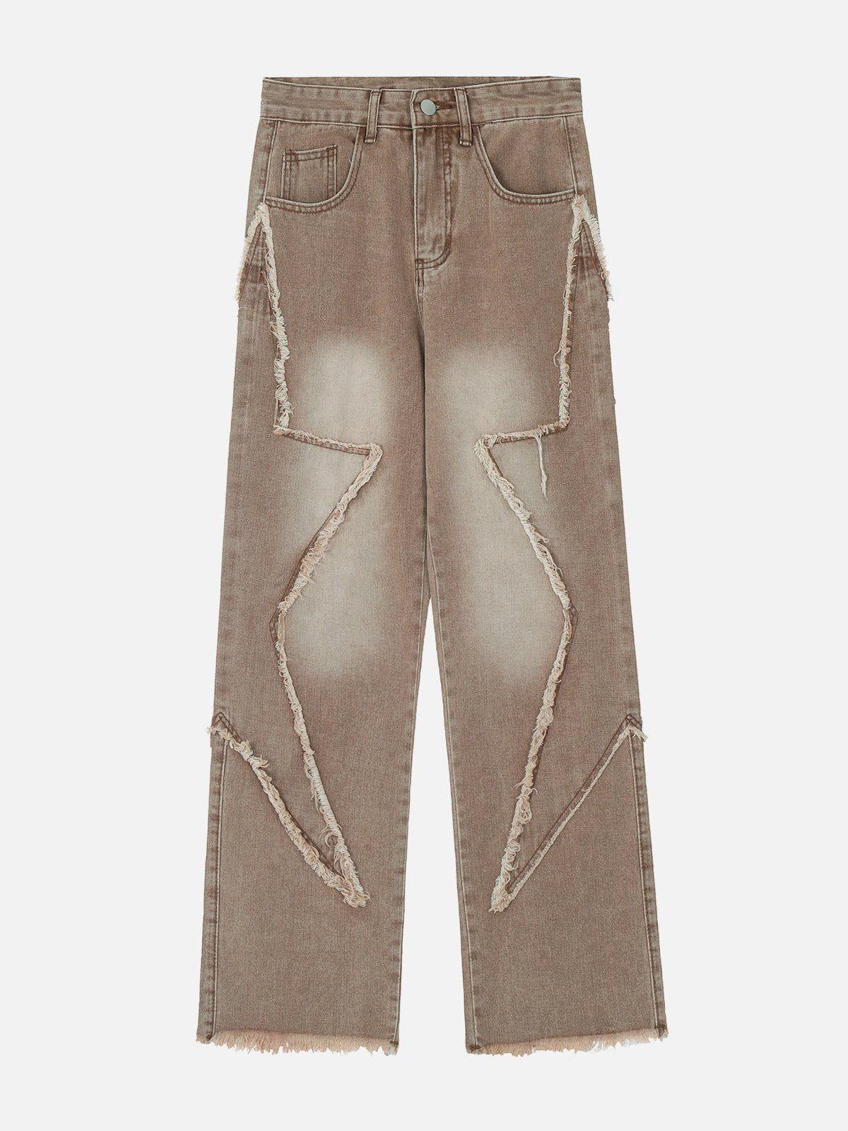 Concert Outfit Star Patchwork Jeans