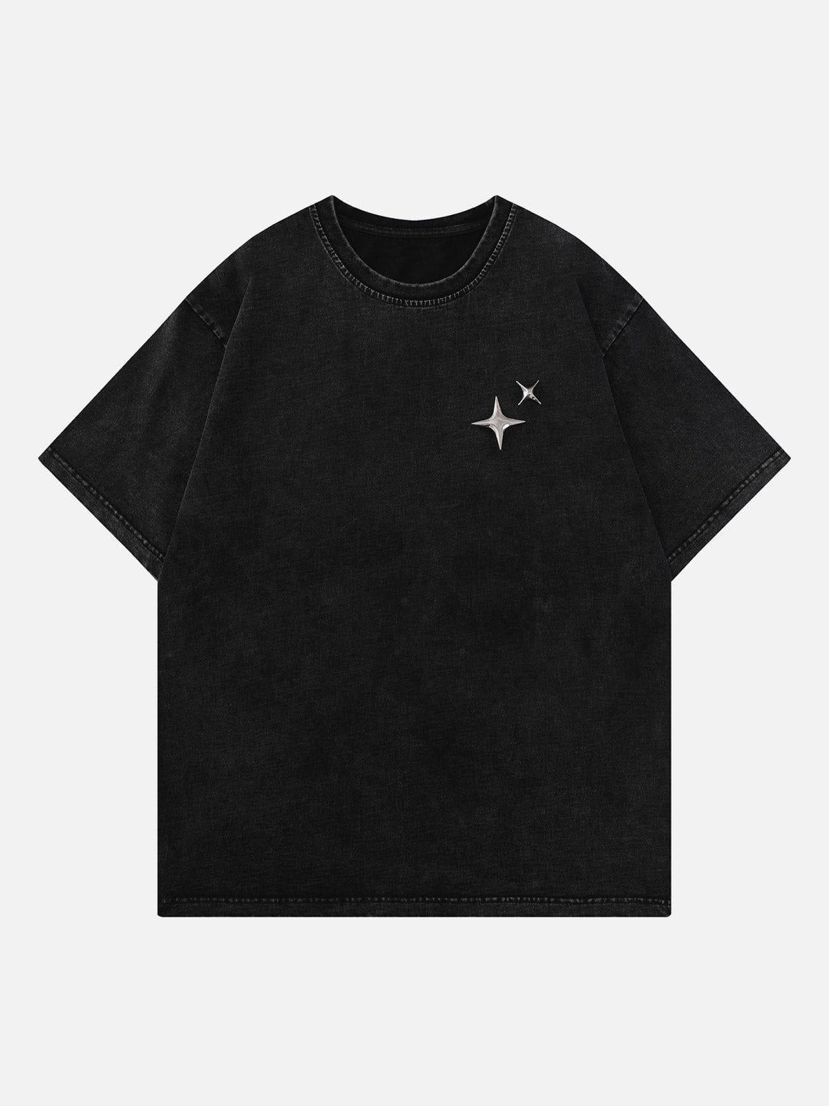 Concert Outfit Star Print Washed Tee