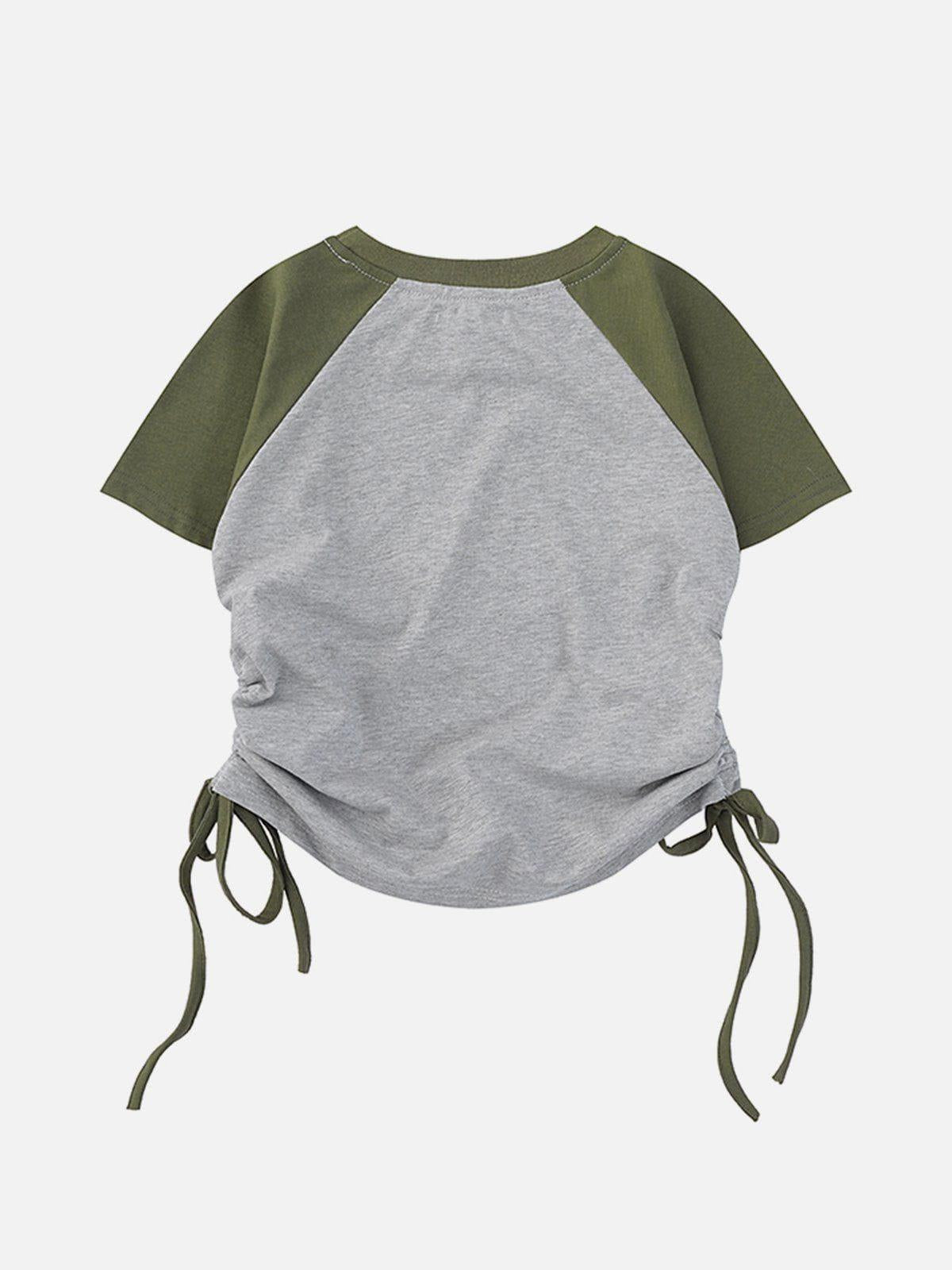 Concert Outfit Star Printing Drawstring Tee