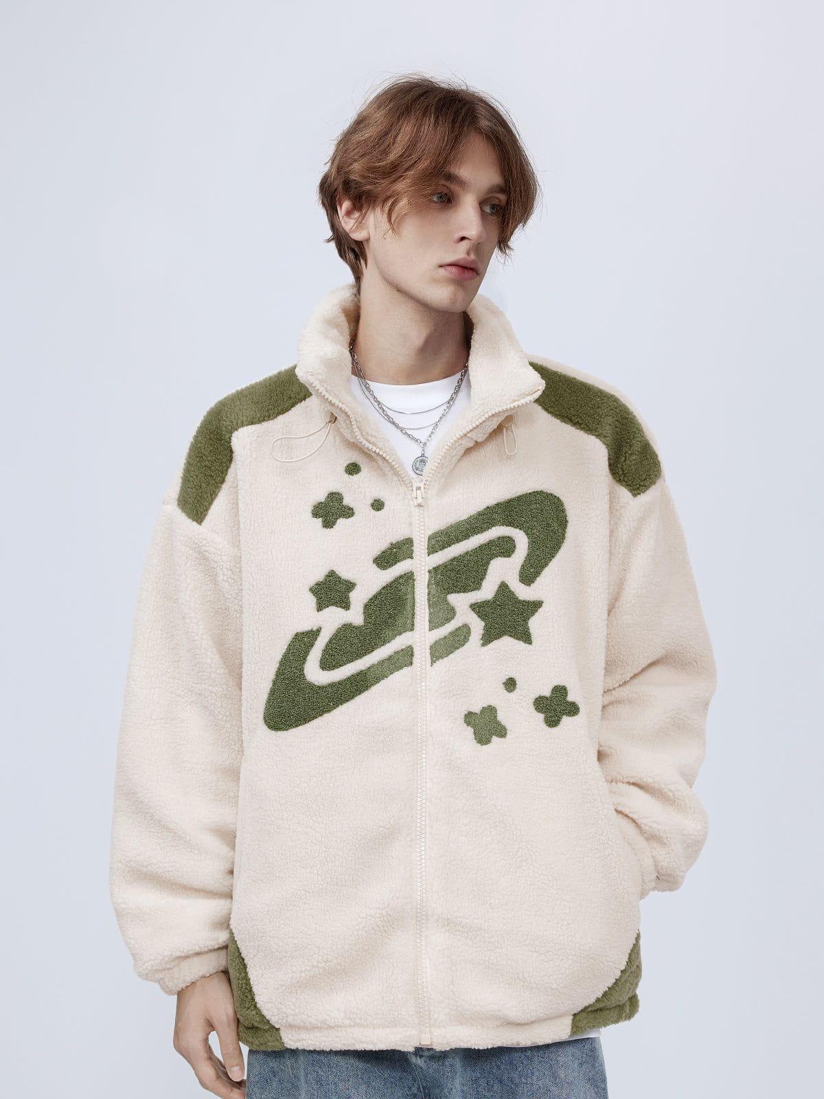 Concert Outfit Star Sky Sherpa Coat