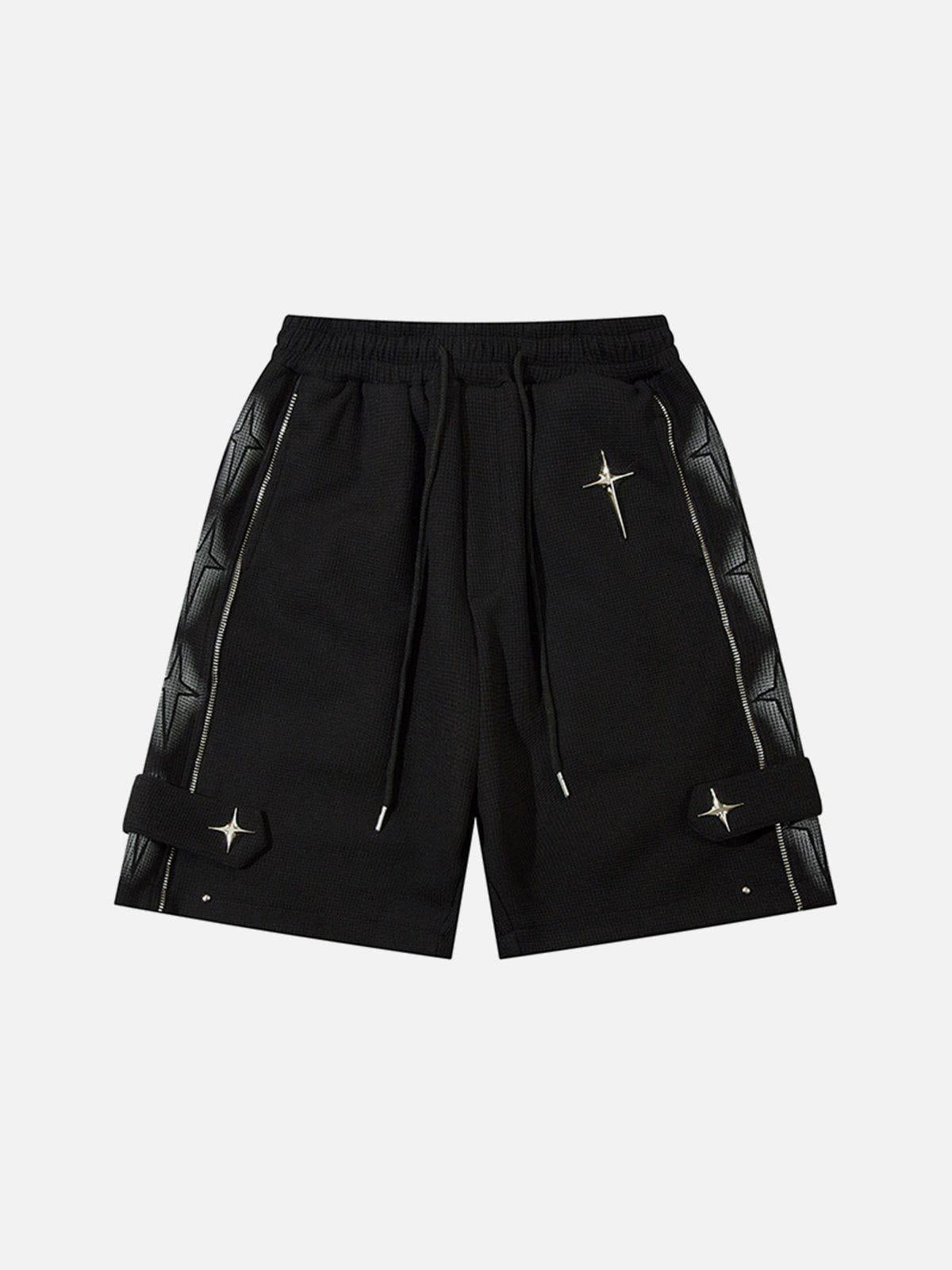 Concert Outfit Star Zip Up Shorts