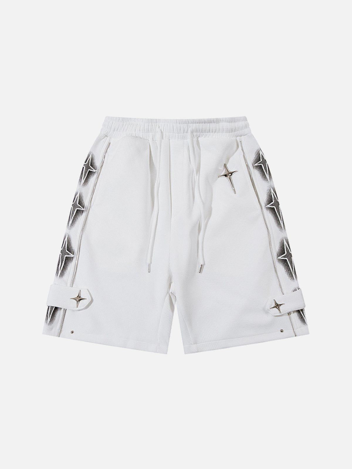 Concert Outfit Star Zip Up Shorts