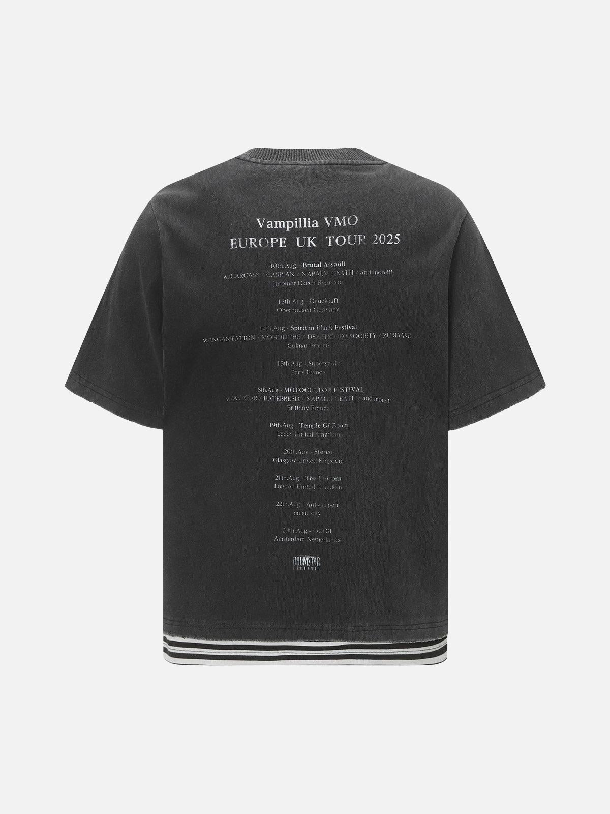 Concert Outfit Street Dark Punk Graphics T-Shirt