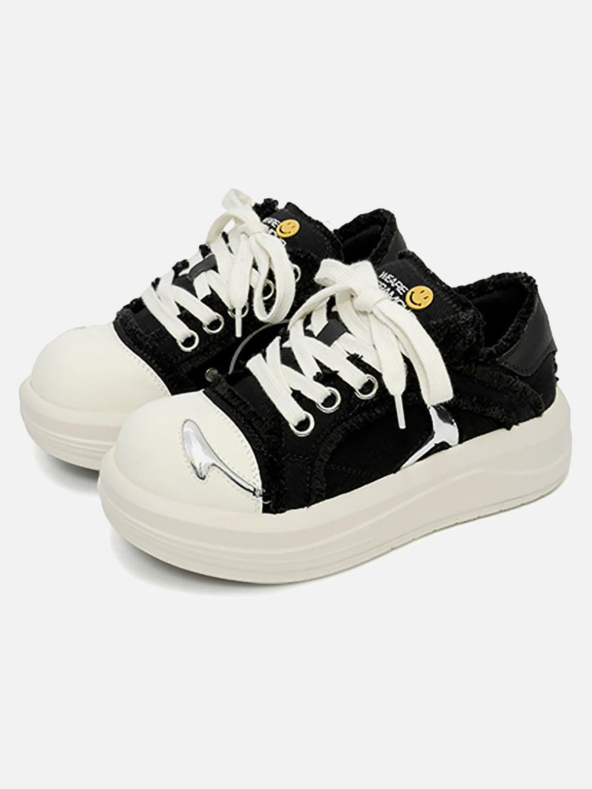 Concert Outfit Street Deconstructed Split Whisker Sneakers