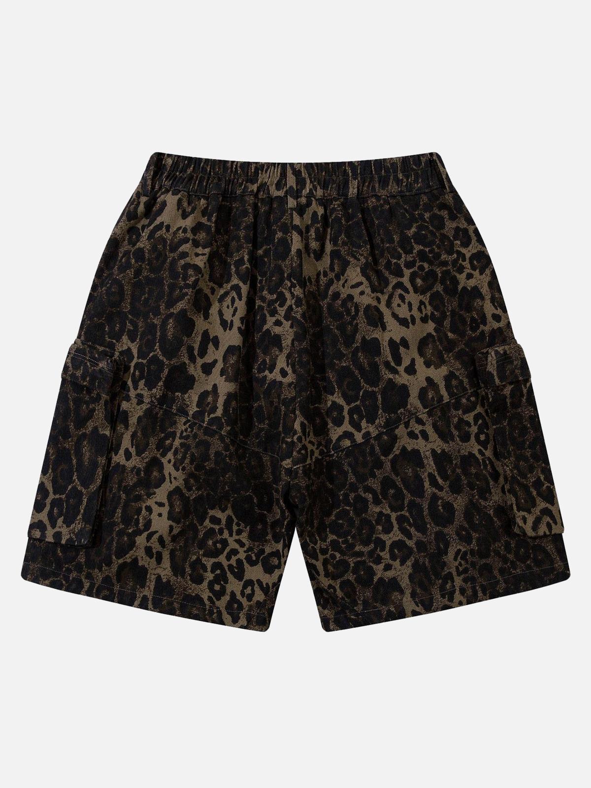 Concert Outfit Street Leopard Print Shorts