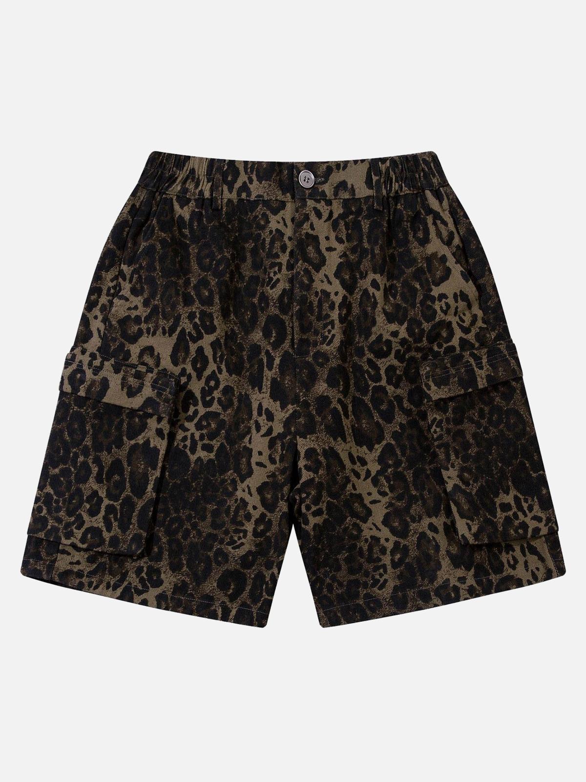 Concert Outfit Street Leopard Print Shorts