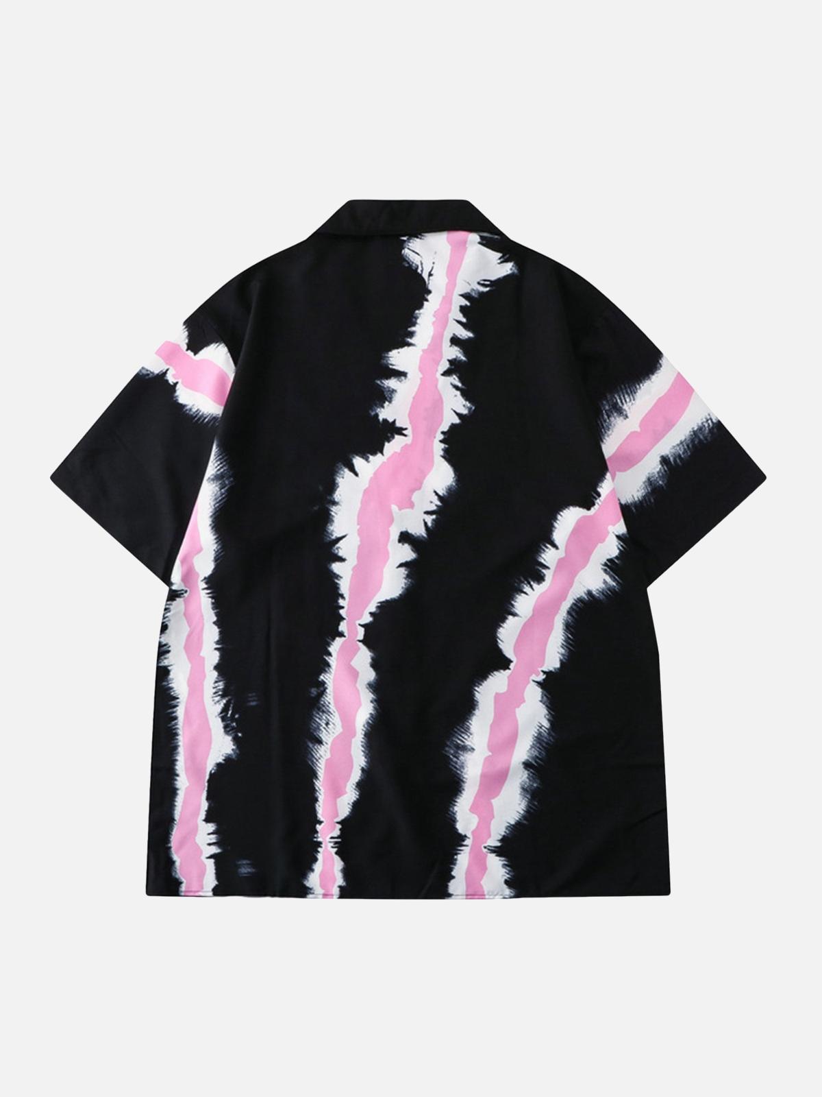Concert Outfit Street Print Butterfly Short Sleeve Shirt
