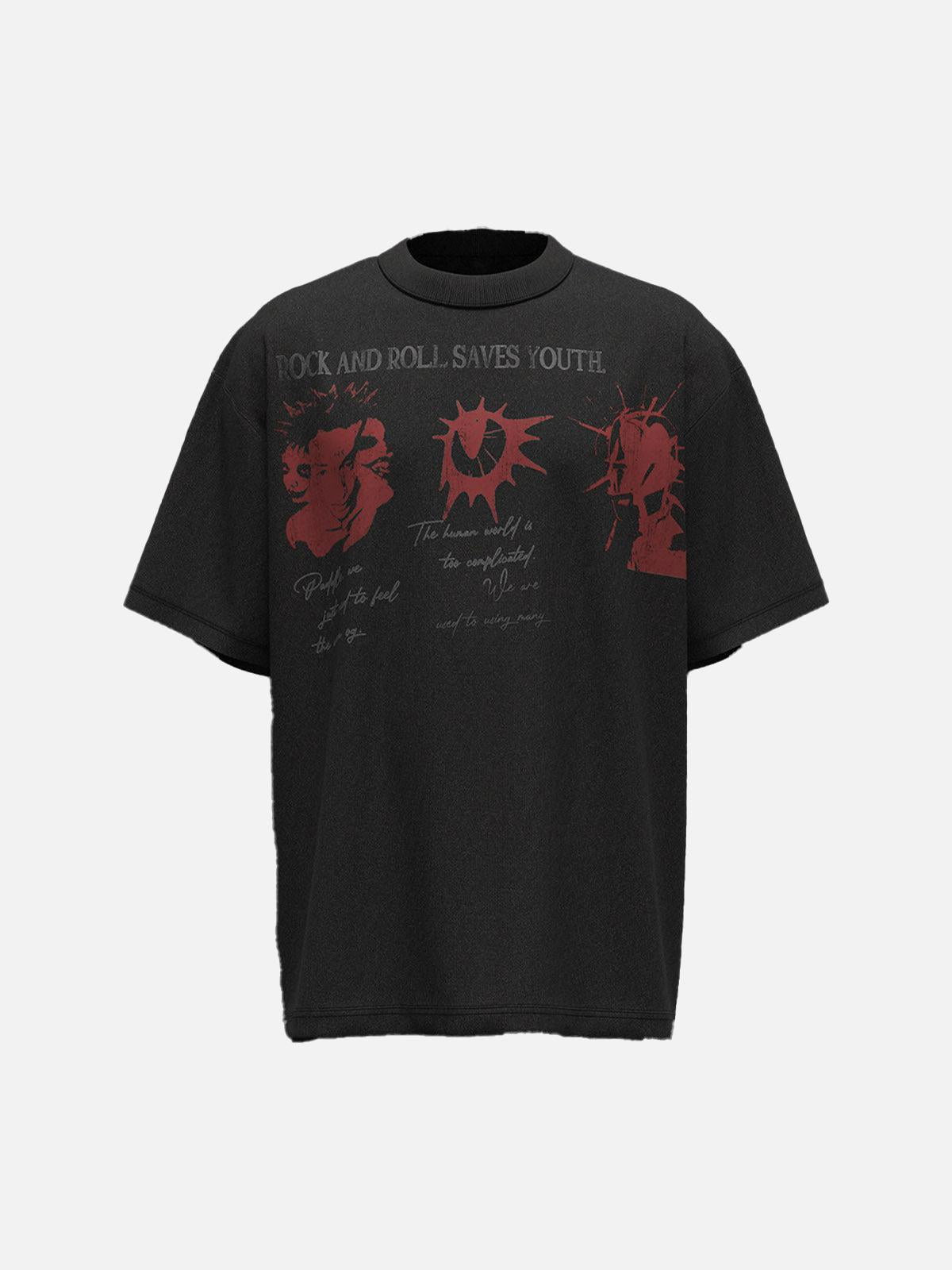 Concert Outfit Street Rock & Roll Graphic T-Shirt