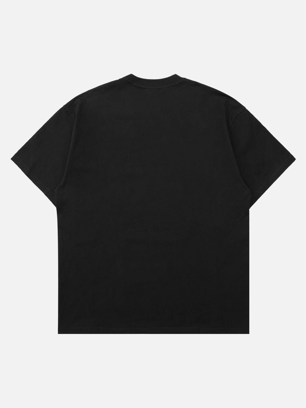 Concert Outfit Street Skull Print T-Shirt