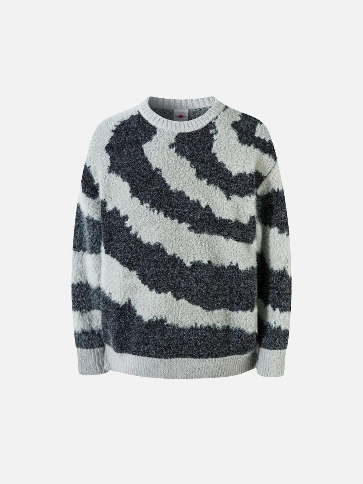 Concert Outfit Striped Knit Sweater