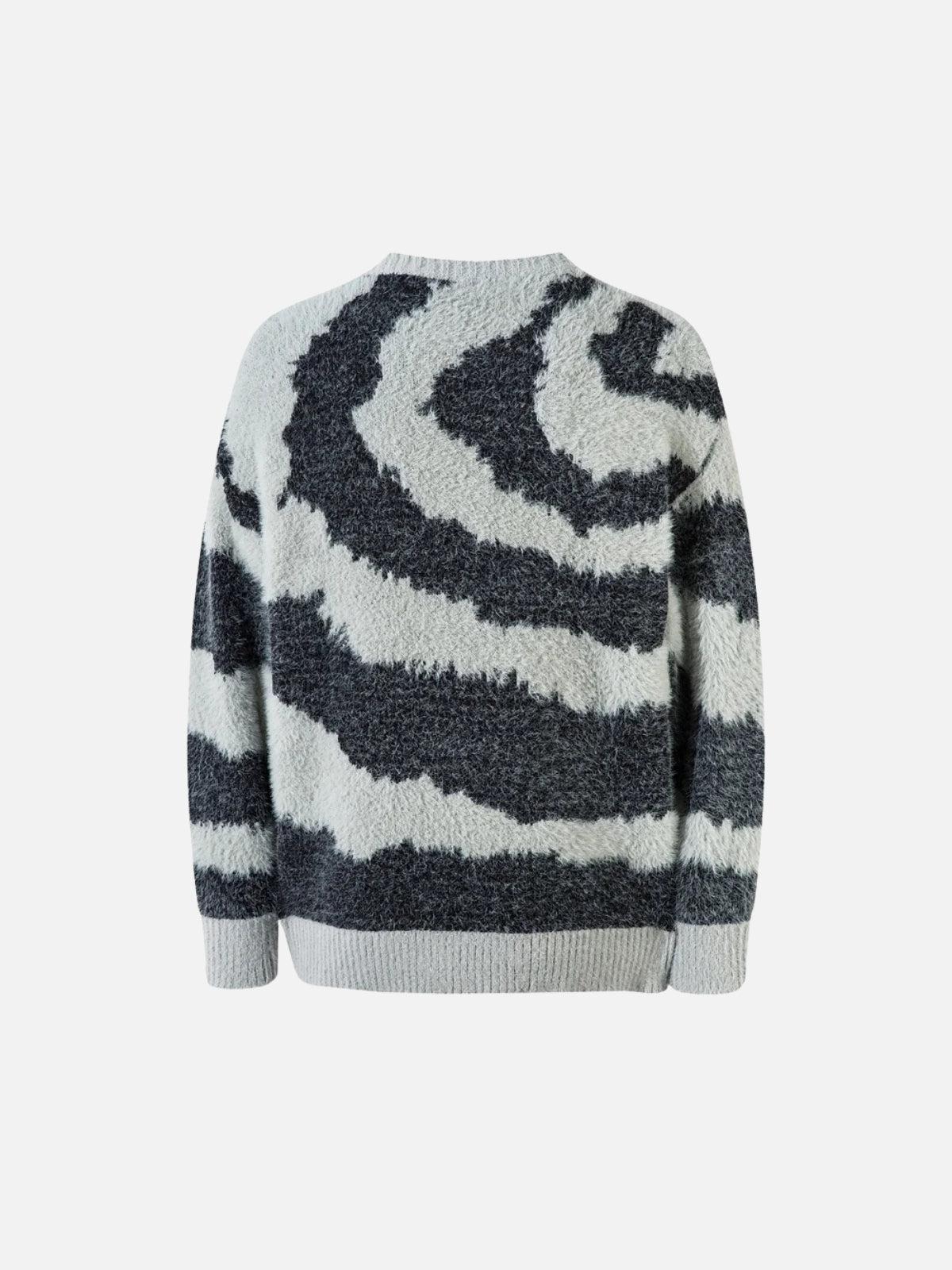 Concert Outfit Striped Knit Sweater