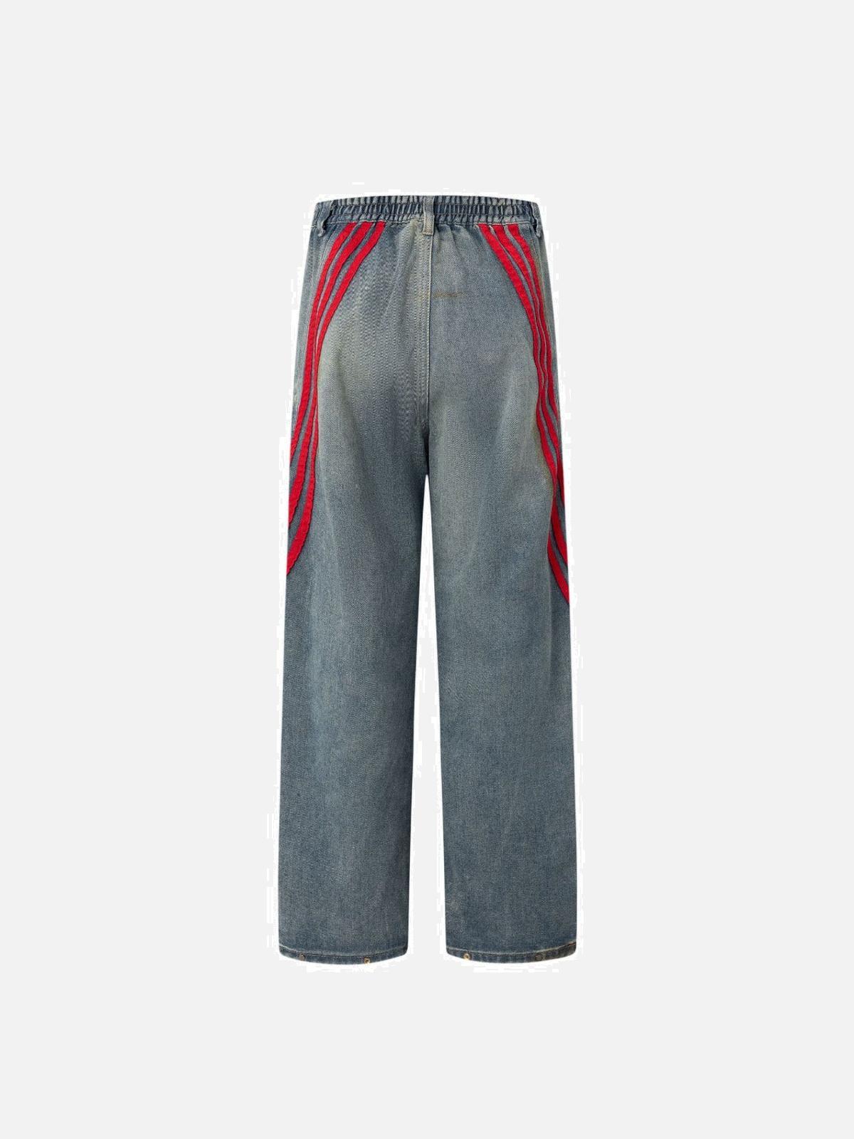 Concert Outfit Striped Vibe Straight Jeans