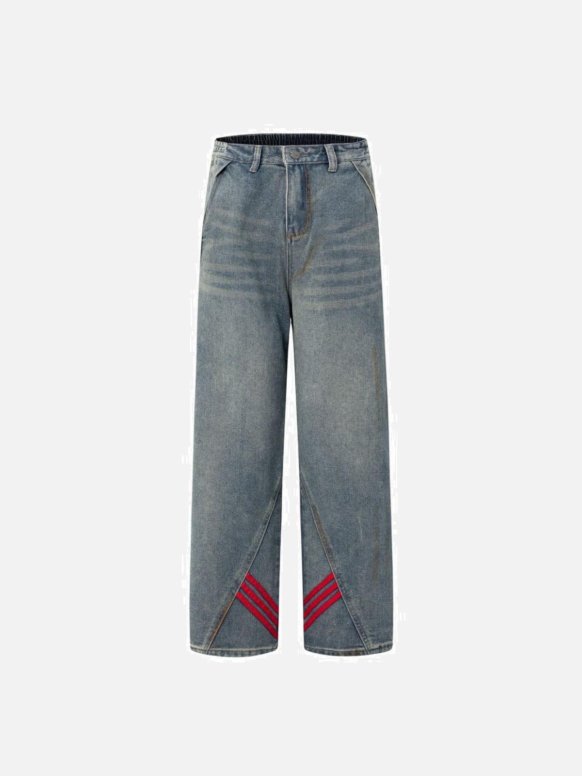 Concert Outfit Striped Vibe Straight Jeans
