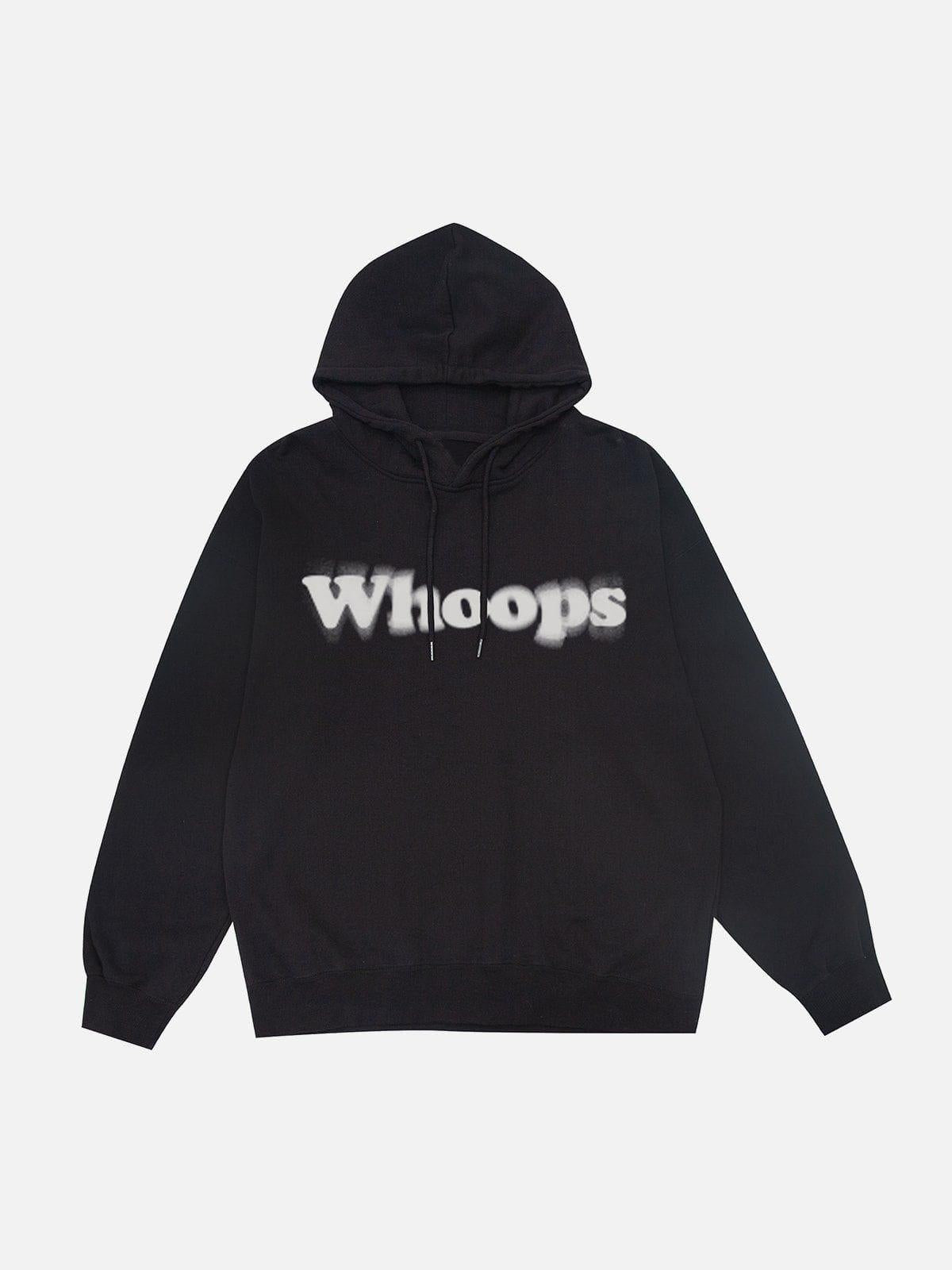 Concert Outfit Suede Letter Foam Print Hoodie