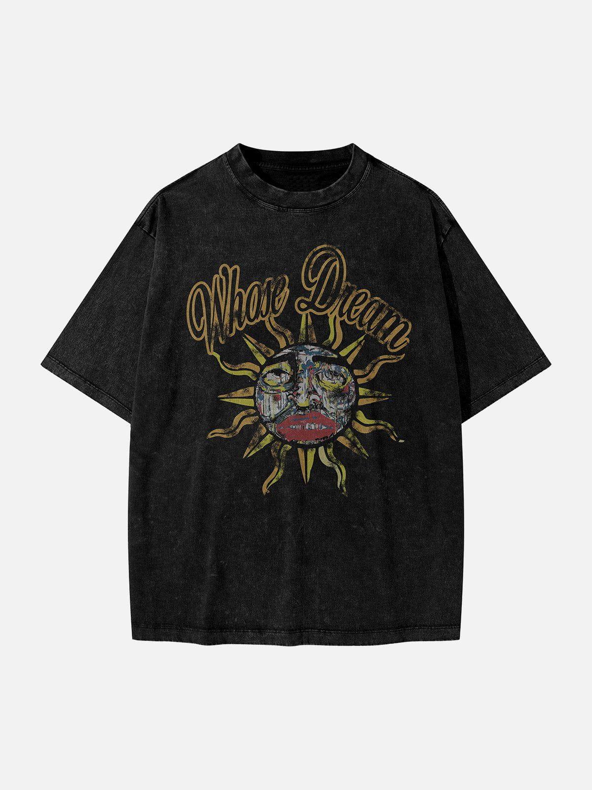 Concert Outfit Sun Doodle Print Tee