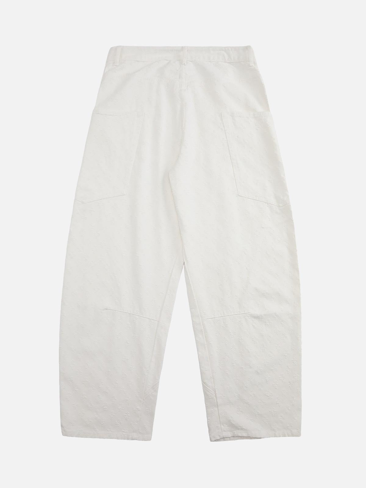 Concert Outfit Textured Structured Barrel Jeans