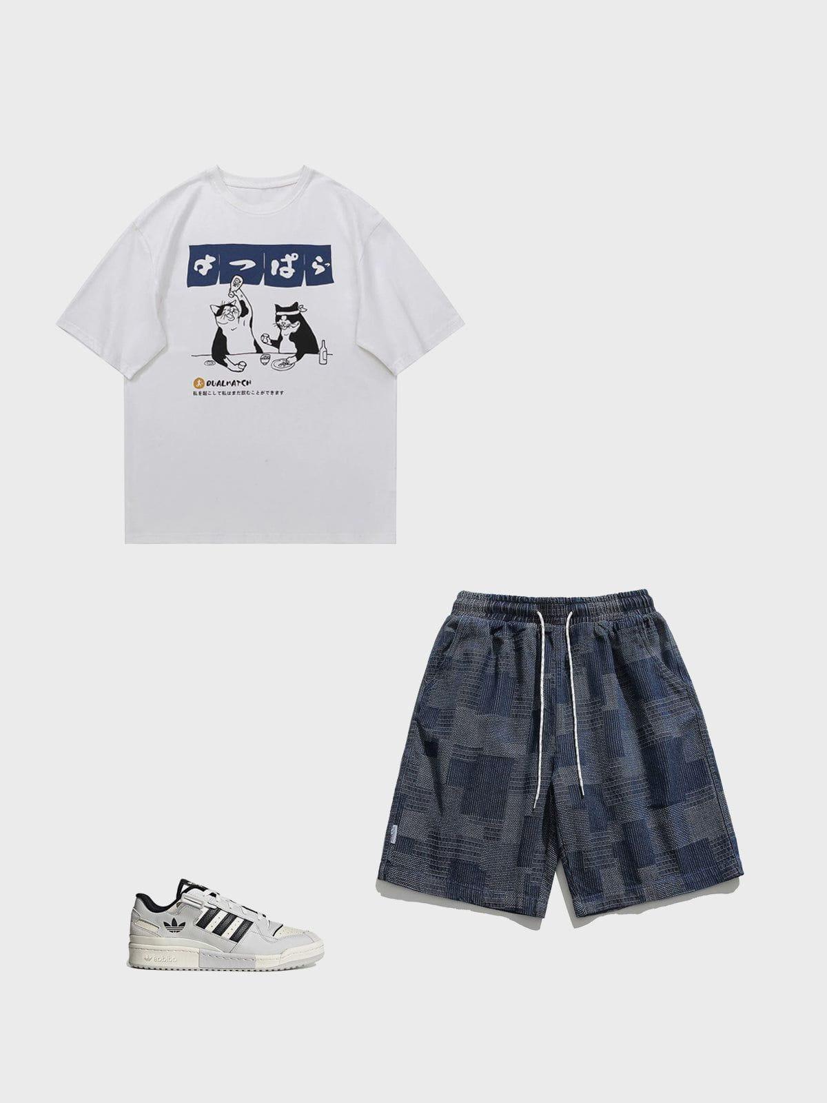 Concert Outfit The Cat After Work Print Tee