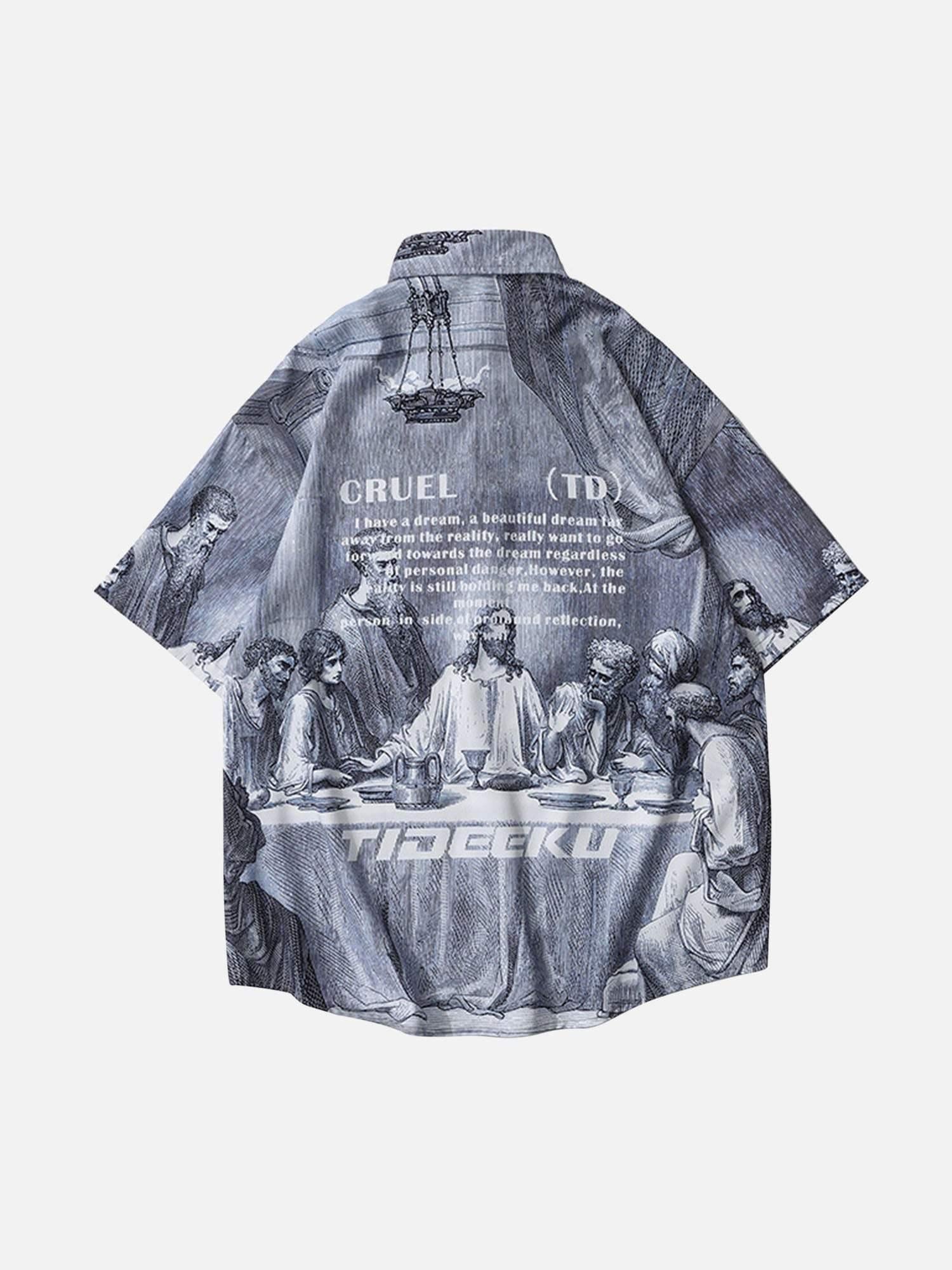 Concert Outfit The Last Supper Printed Shirts