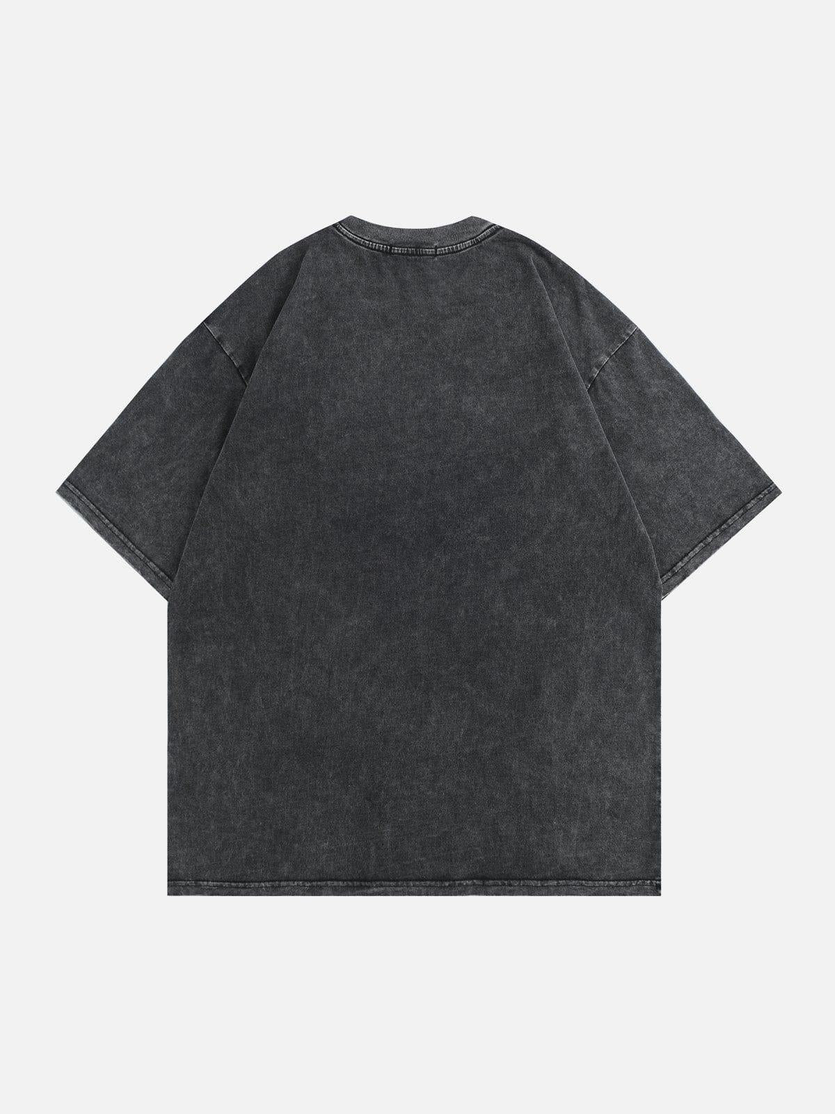 Concert Outfit Thermal Image Skull Print Tee