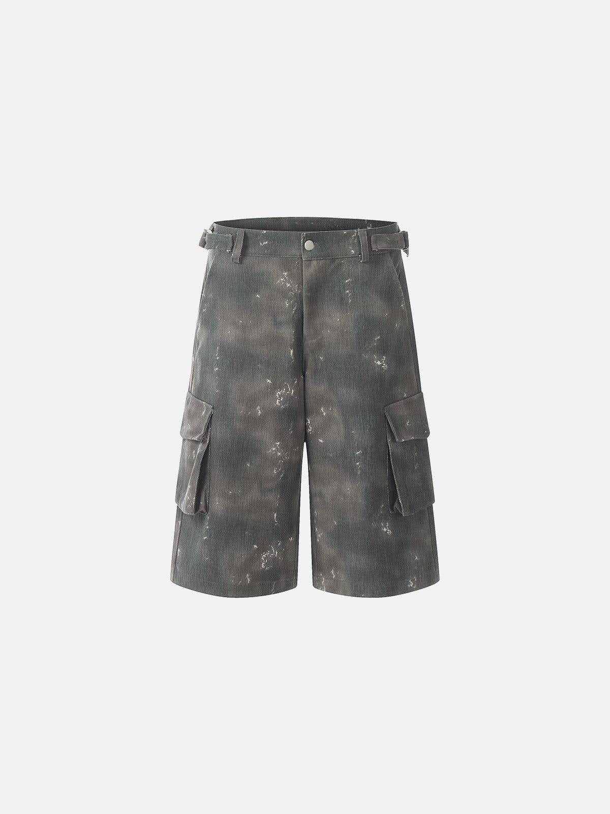 Concert Outfit Tie Dye Multi Pocket Jorts
