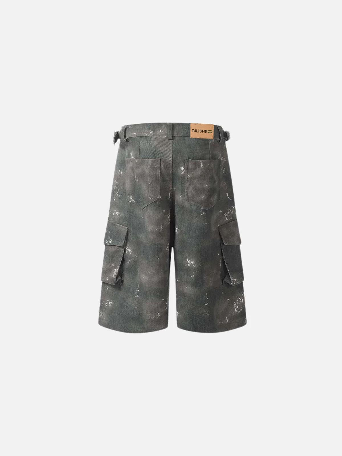 Concert Outfit Tie Dye Multi Pocket Jorts