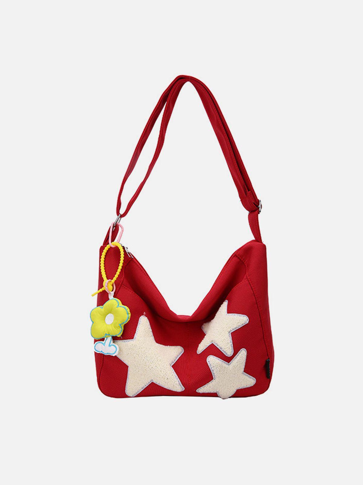 Concert Outfit Towel Embroidery Star Shoulder Bag