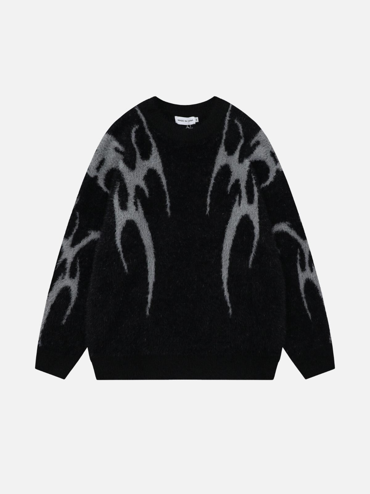 Concert Outfit Tribal Jacquard Knit Sweater