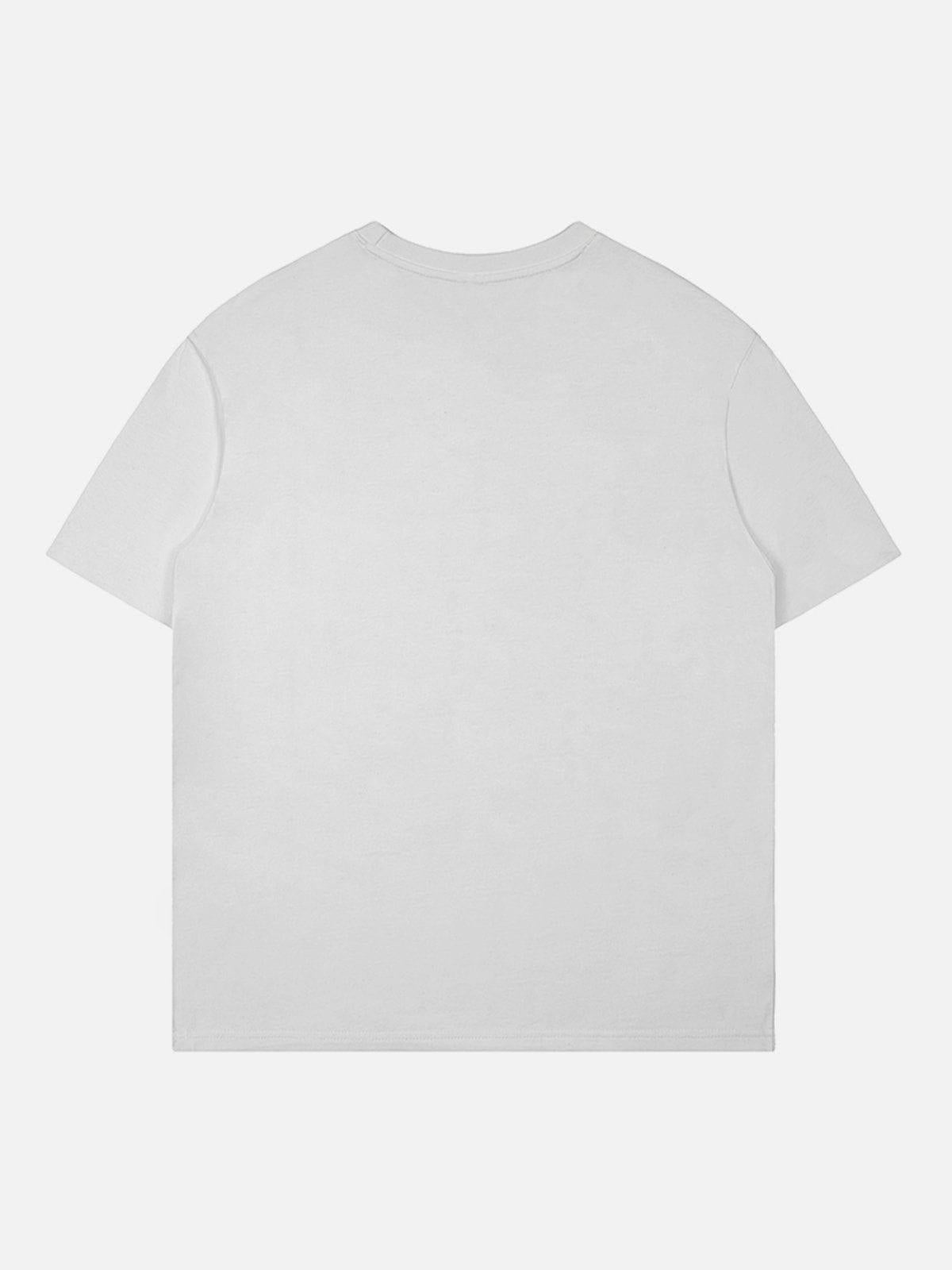Concert Outfit Tropical Plant Print Tee
