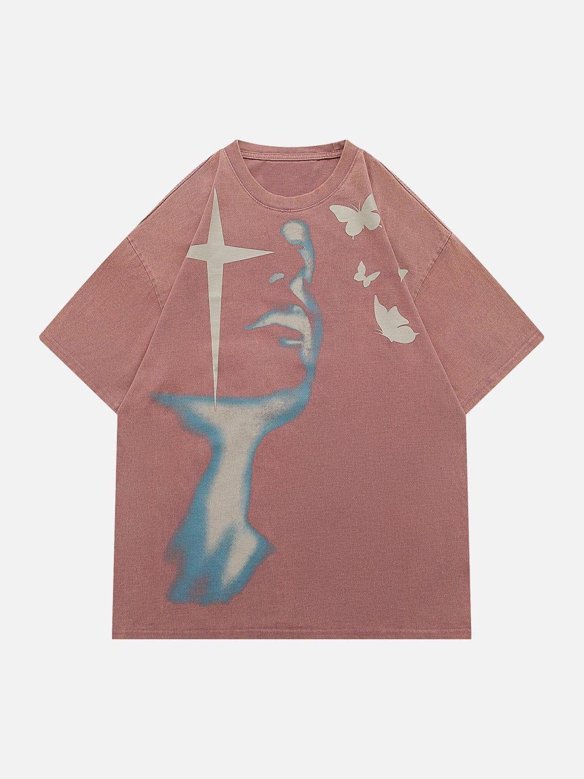 Concert Outfit Twinkling Star Pattern Tee