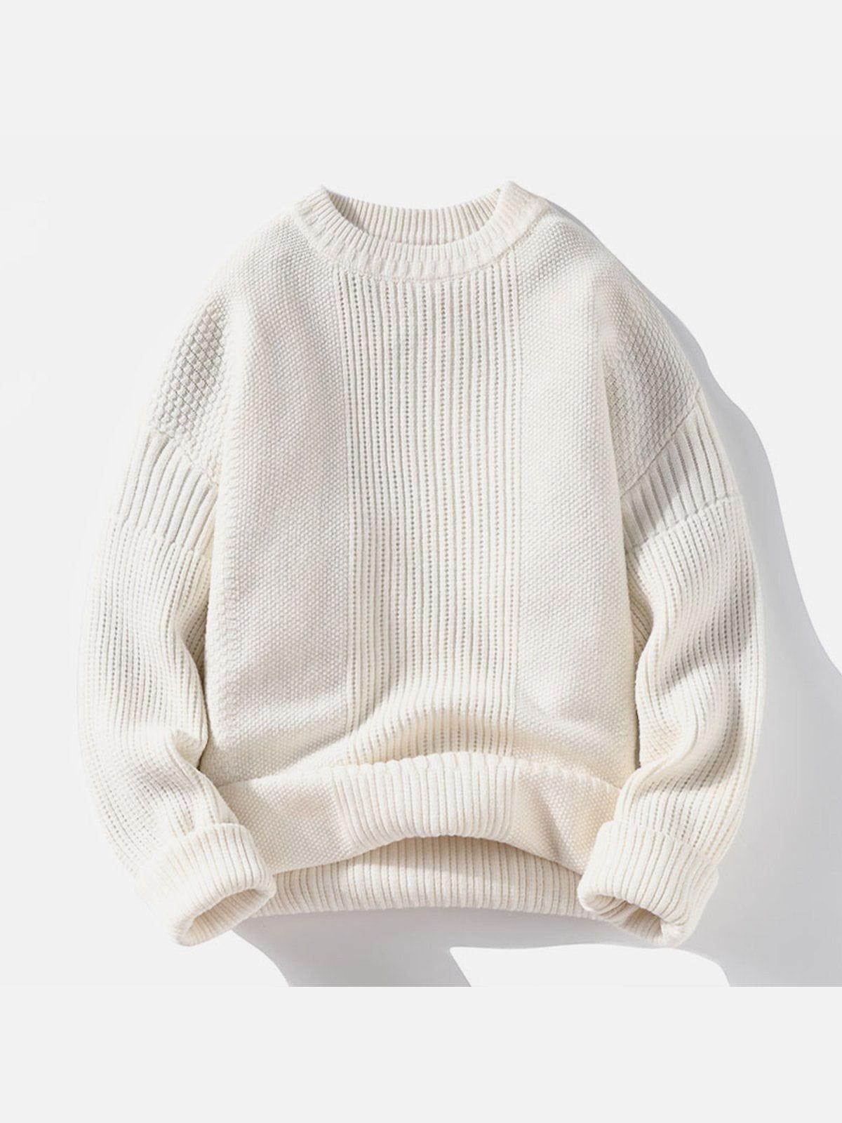 Concert Outfit Vertical Striped Knit Sweater